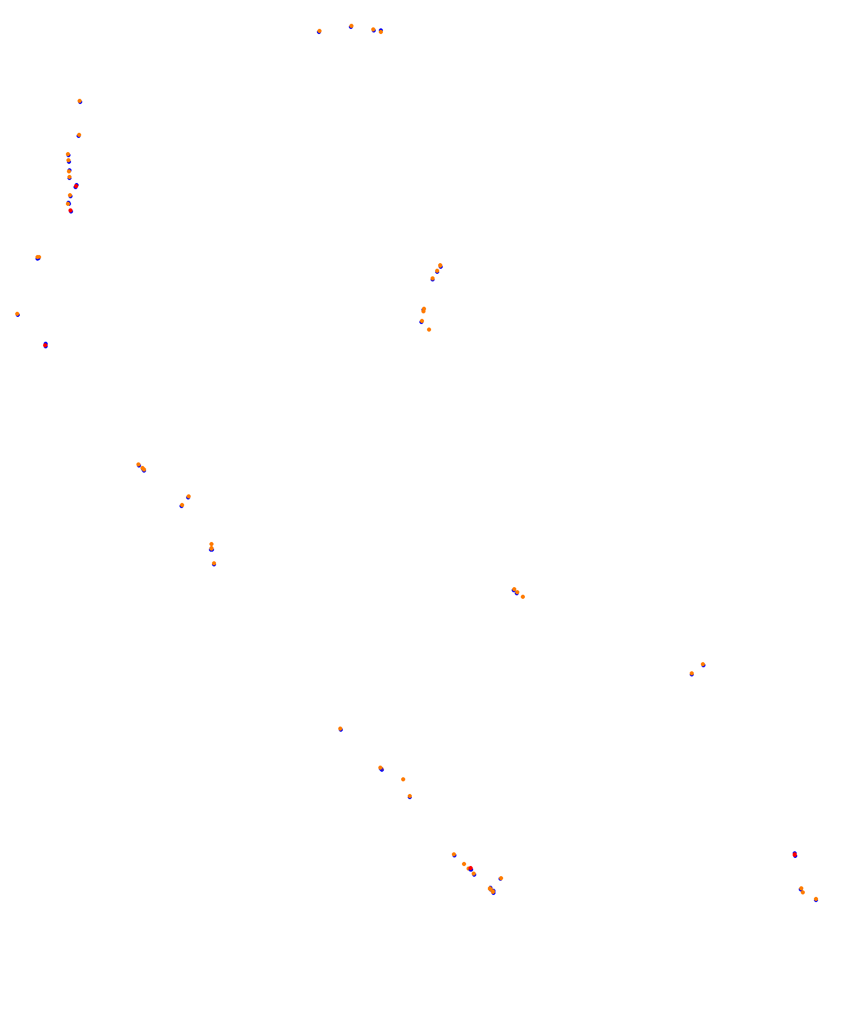 SRV Melbourne Layout GP (3xDRS) collisions