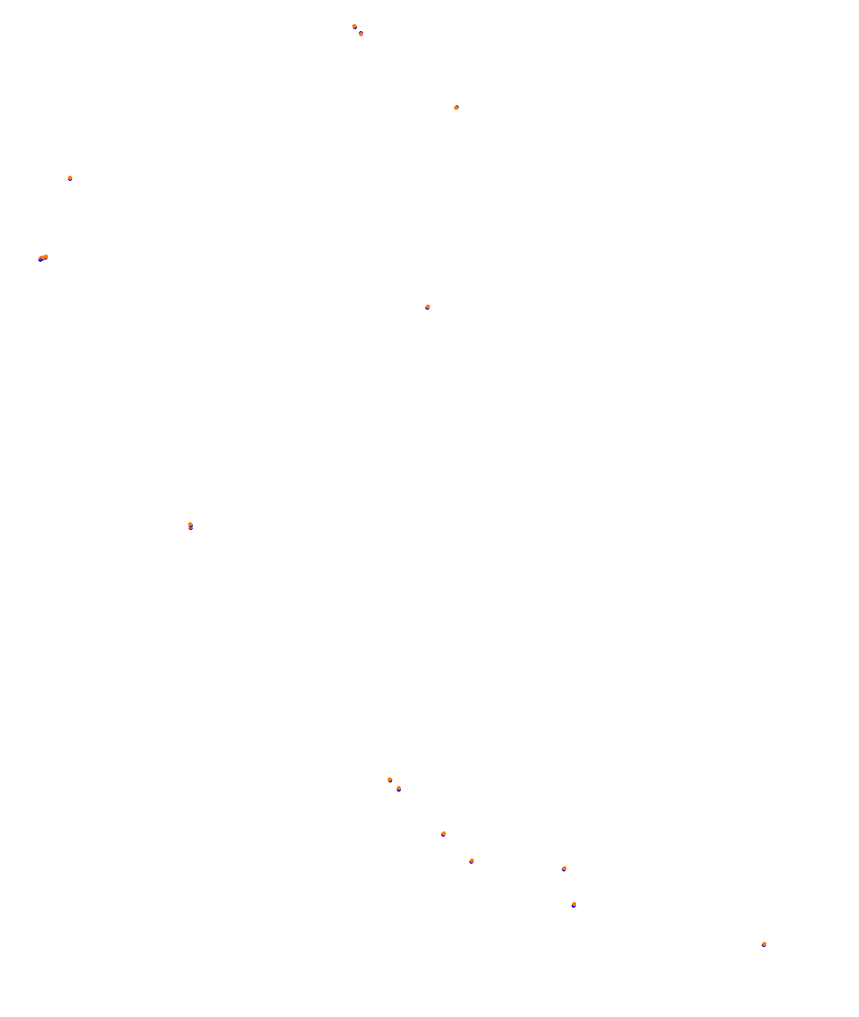 SRV Melbourne Layout GP (3xDRS) collisions