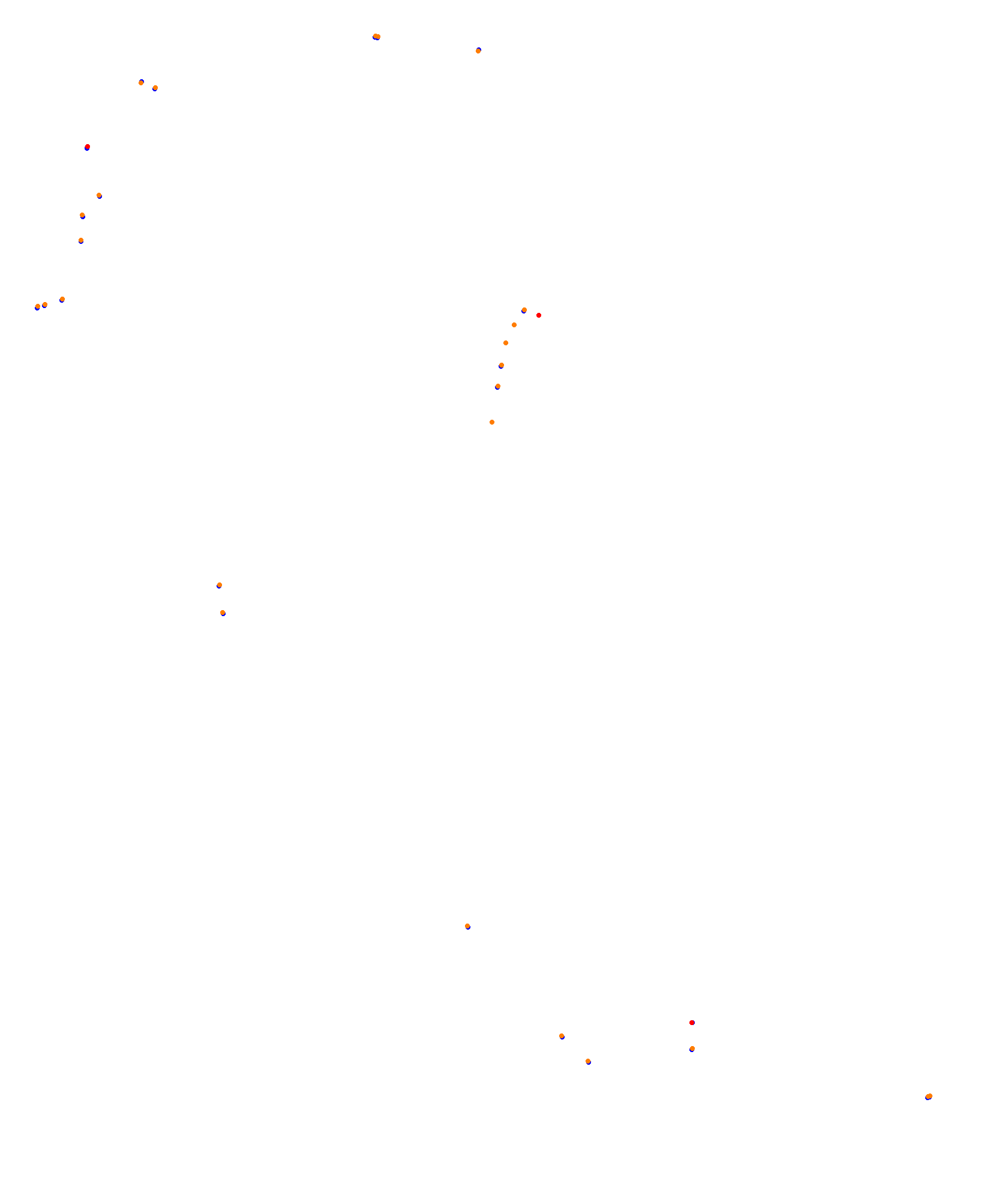 SRV Melbourne Layout GP (3xDRS) collisions