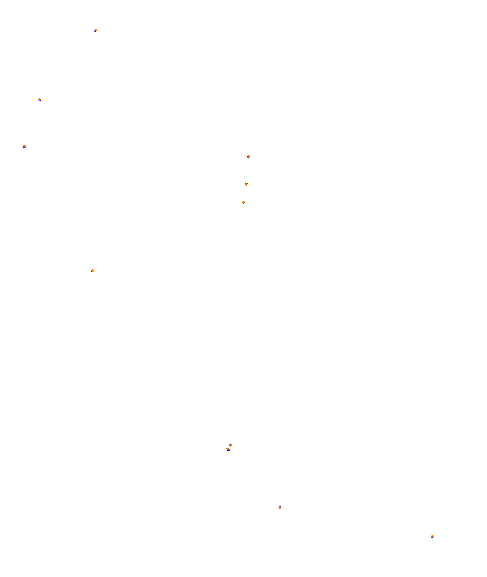 SRV Melbourne Layout GP (3xDRS) collisions