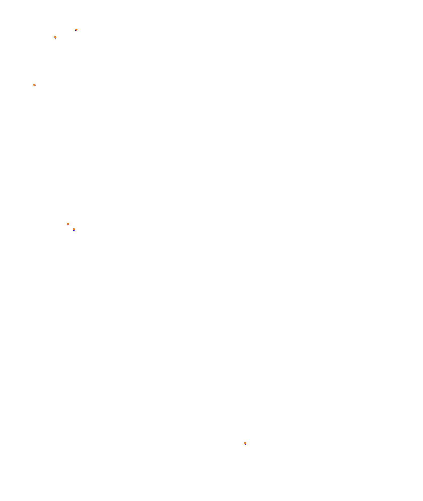 SRV Melbourne Layout GP (3xDRS) collisions