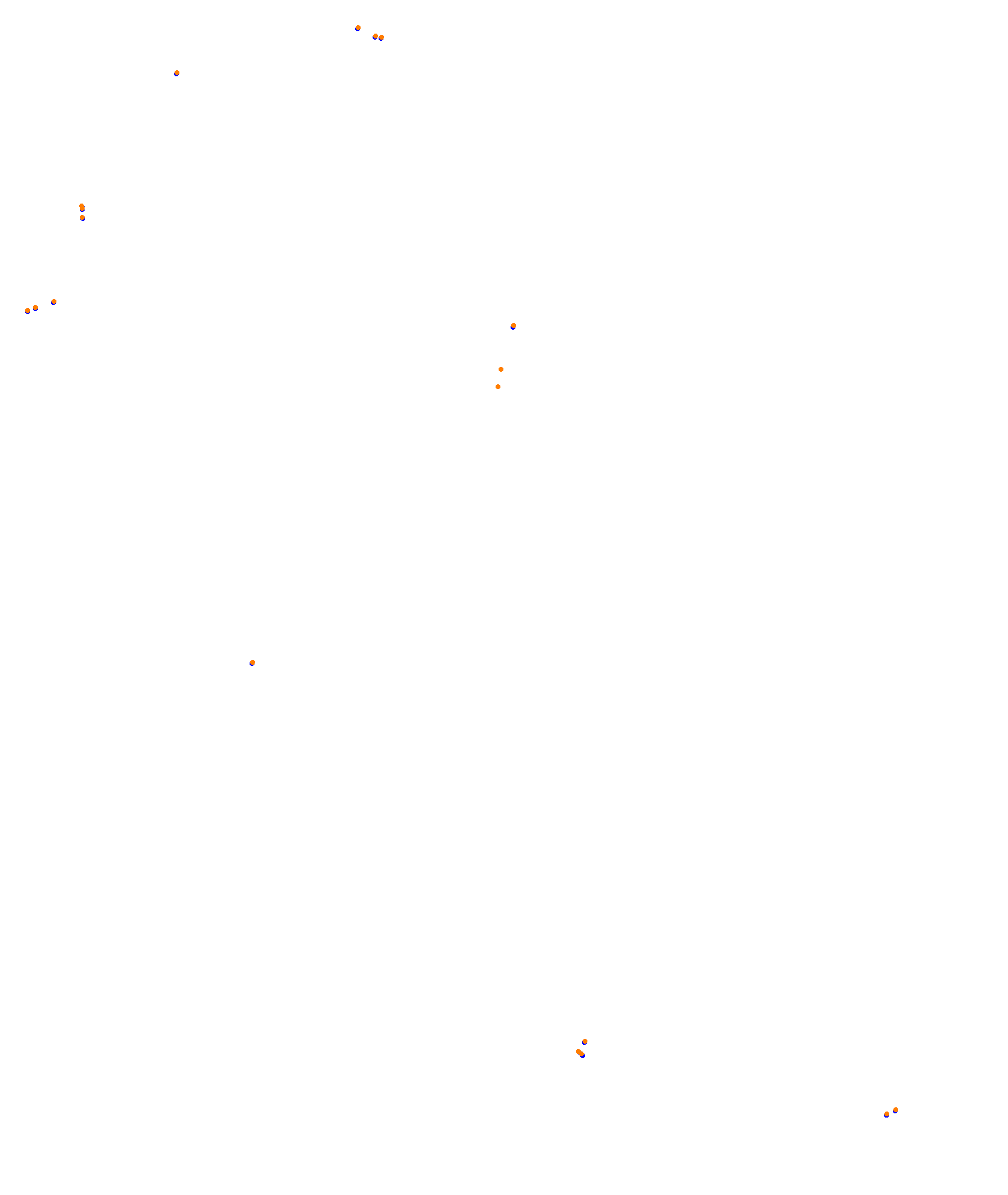 SRV Melbourne Layout GP (3xDRS) collisions