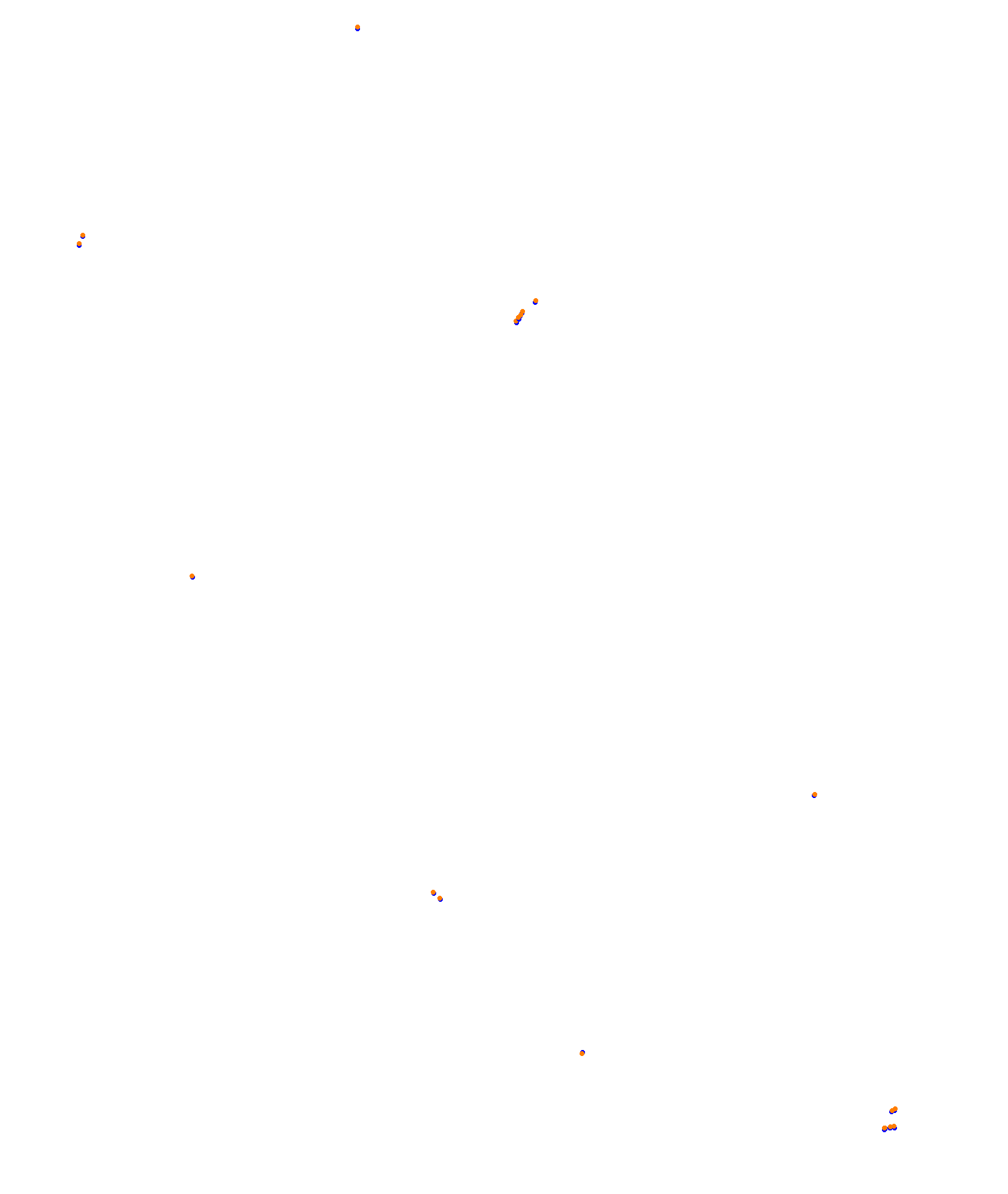 SRV Melbourne Layout GP (3xDRS) collisions