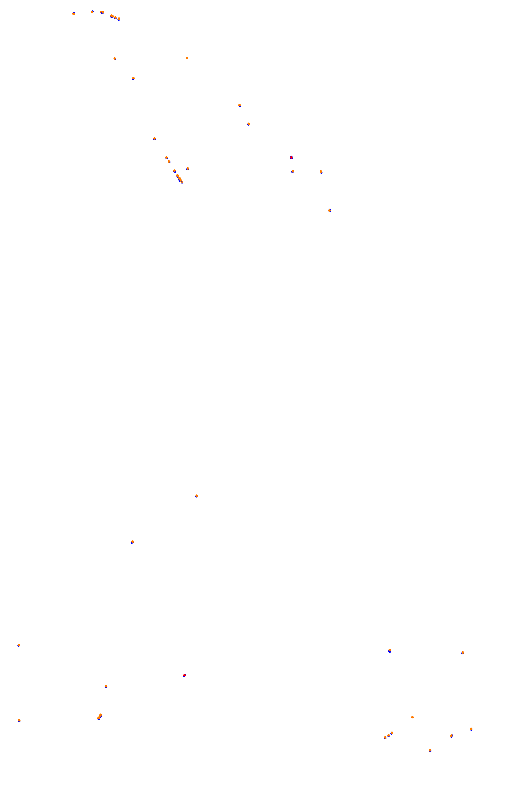 SRV Spa layout GP (3xDRS) collisions