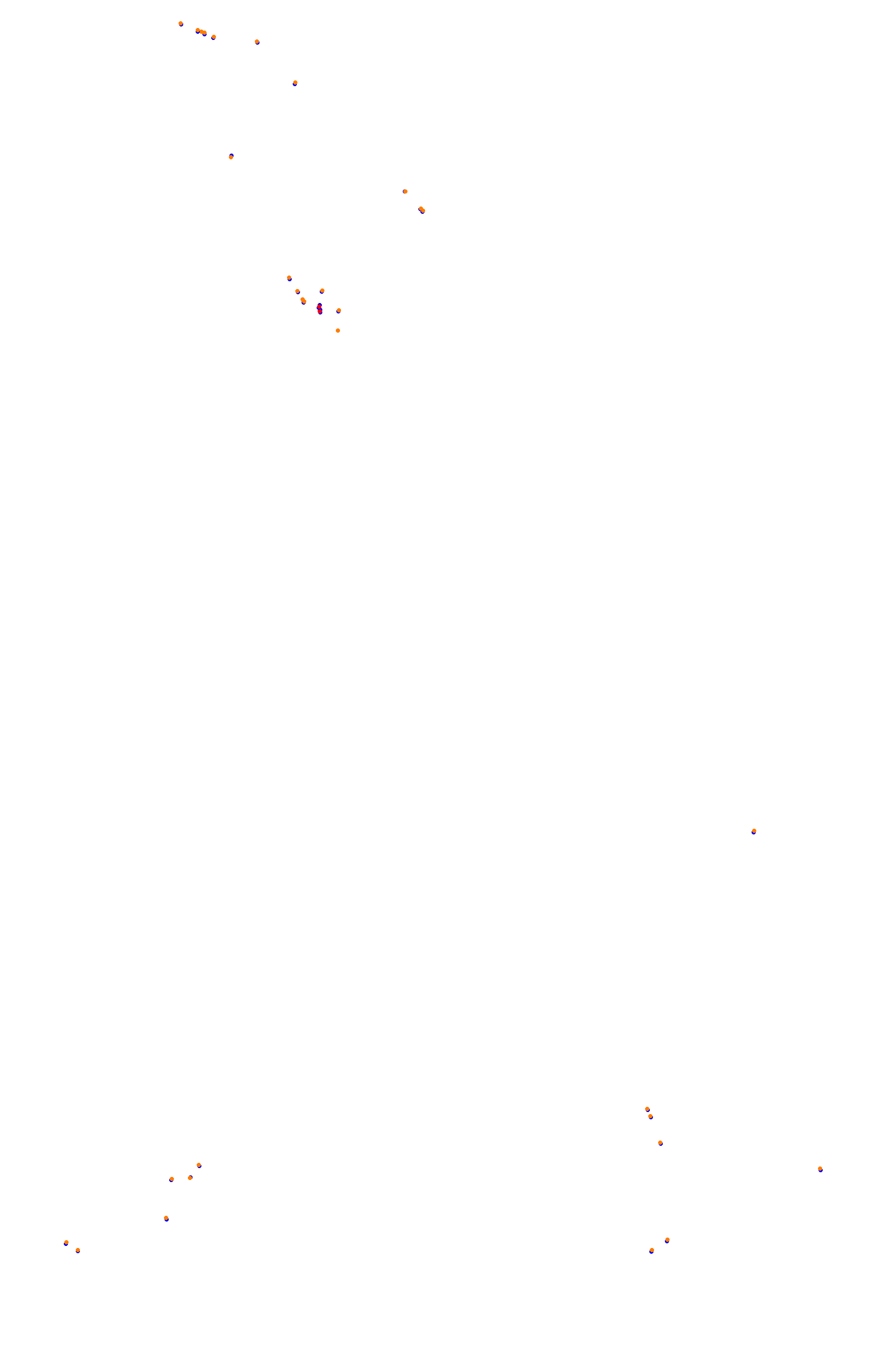 SRV Spa layout GP (3xDRS) collisions