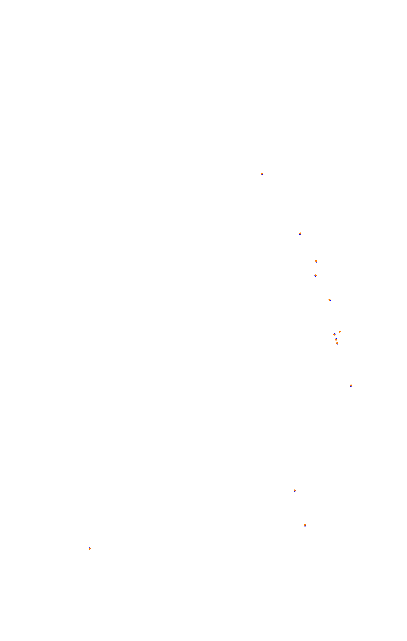 SRV Spa layout GP (3xDRS) collisions