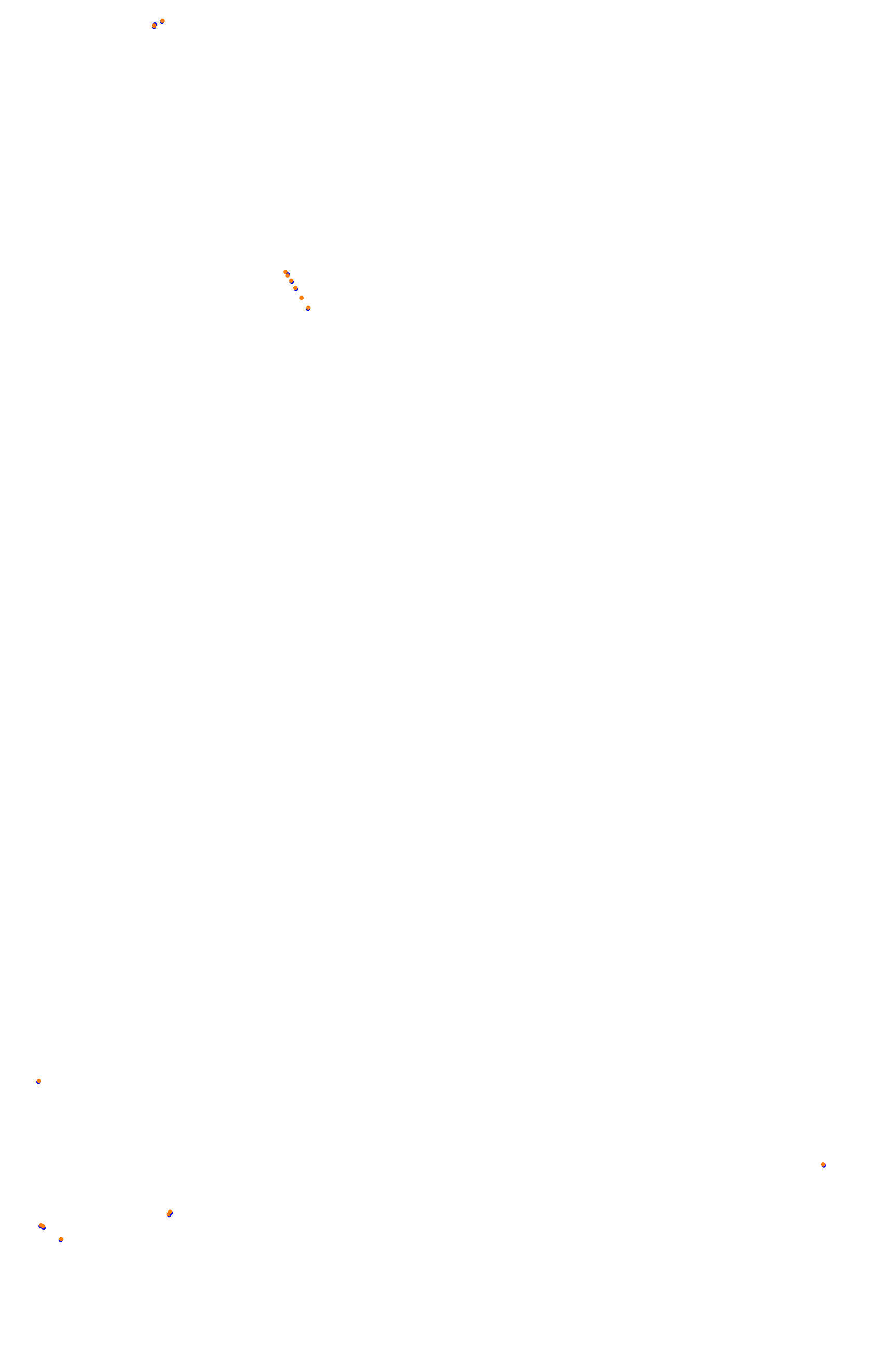 SRV Spa layout GP (3xDRS) collisions