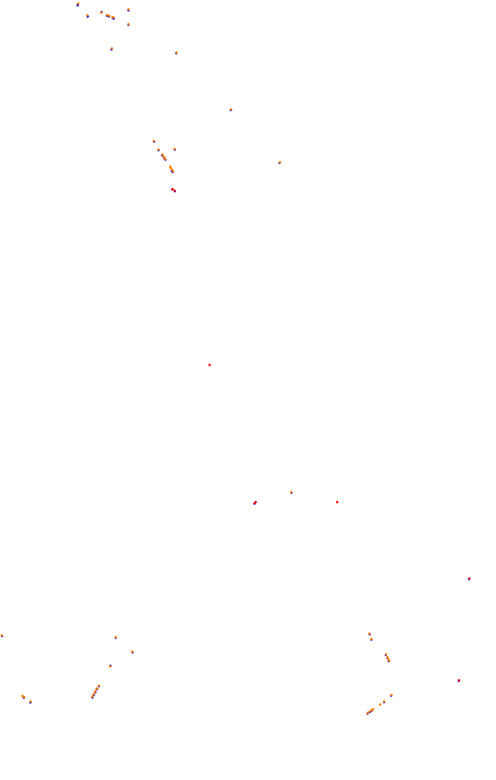 SRV Spa layout GP (3xDRS) collisions