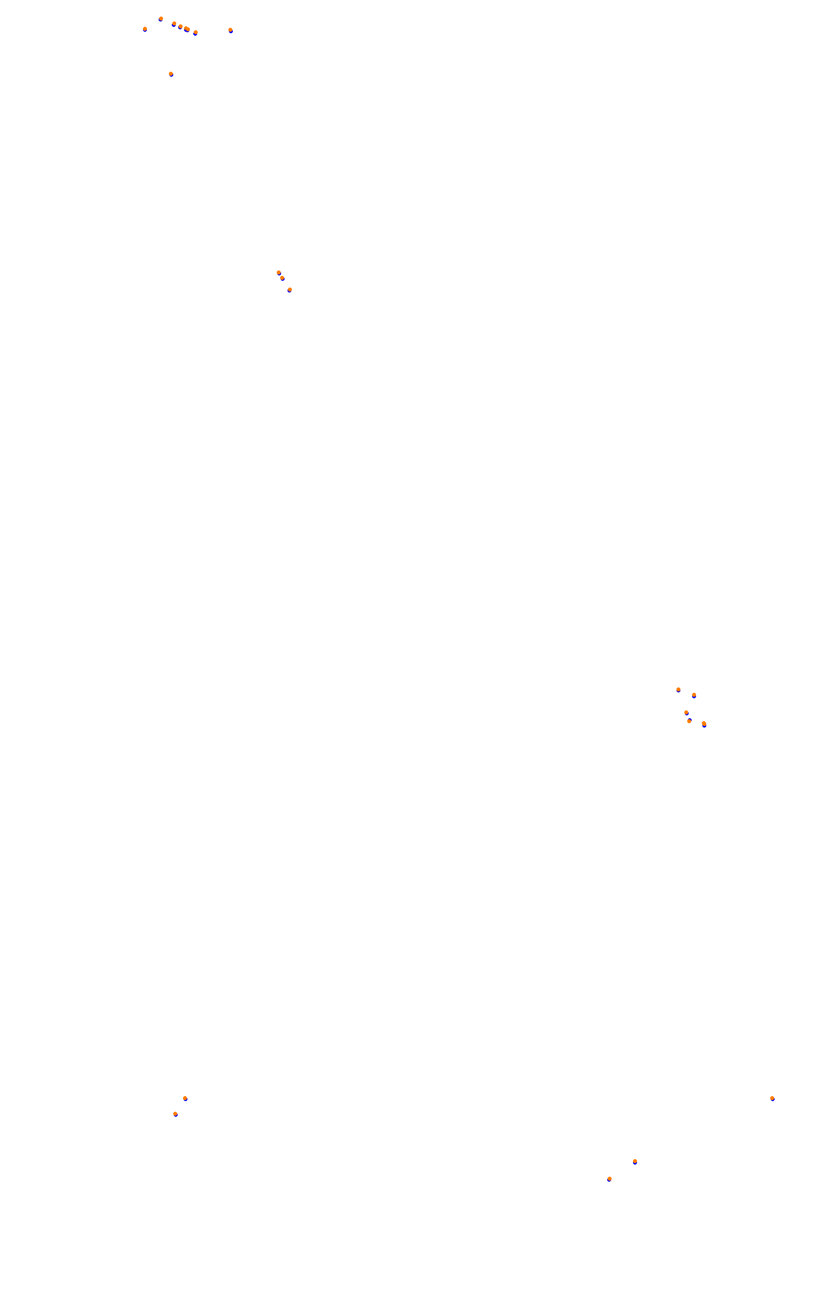 SRV Spa layout GP (3xDRS) collisions