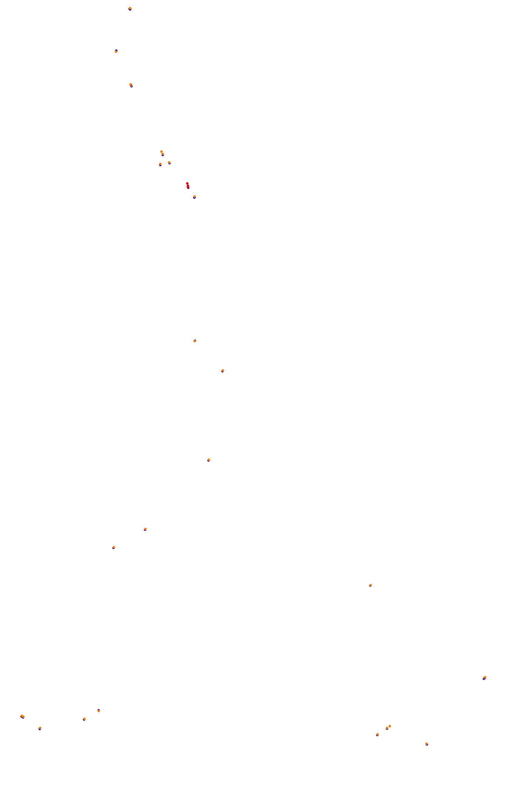 SRV Spa layout GP (3xDRS) collisions