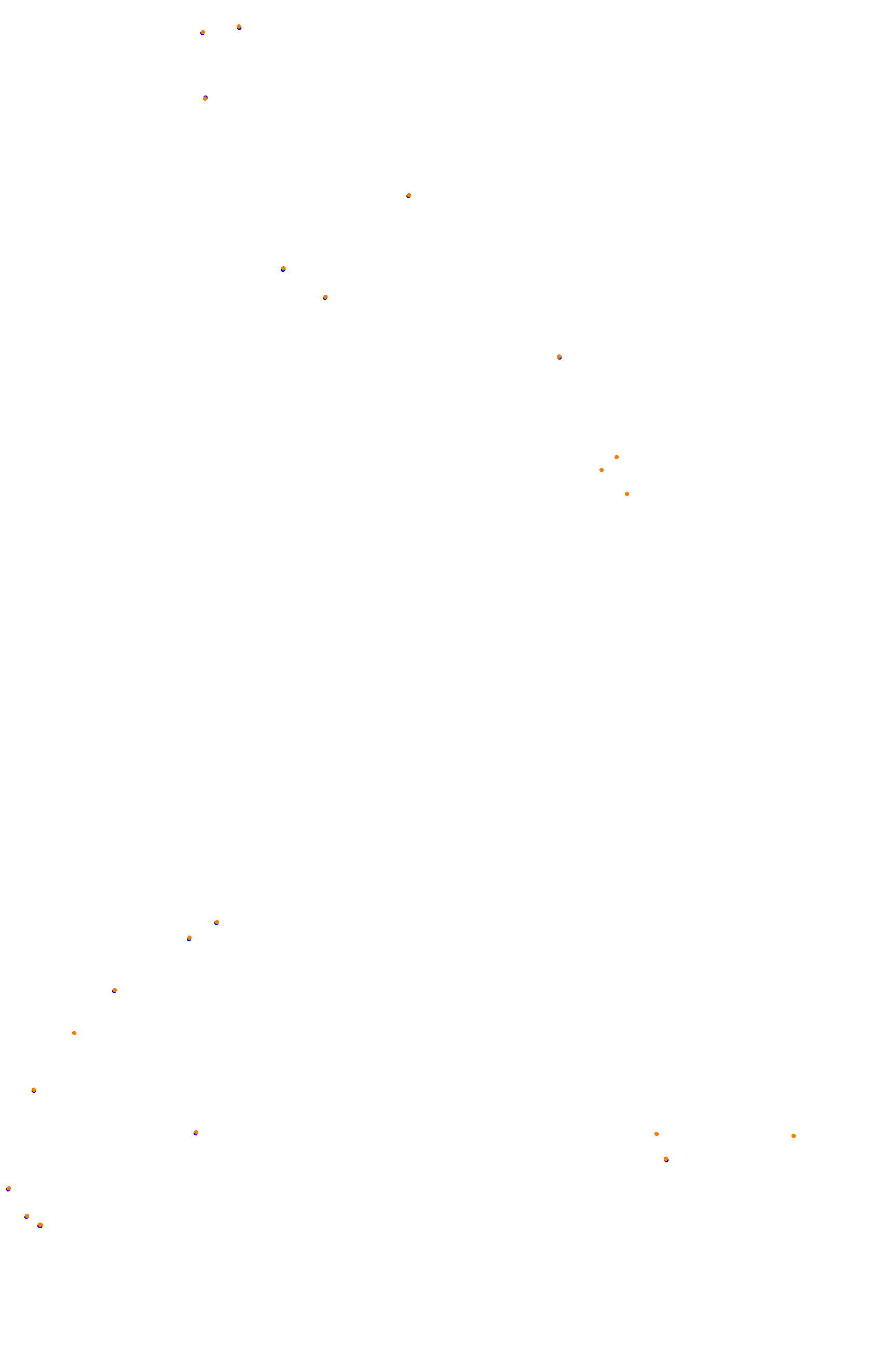 SRV Spa layout GP (3xDRS) collisions