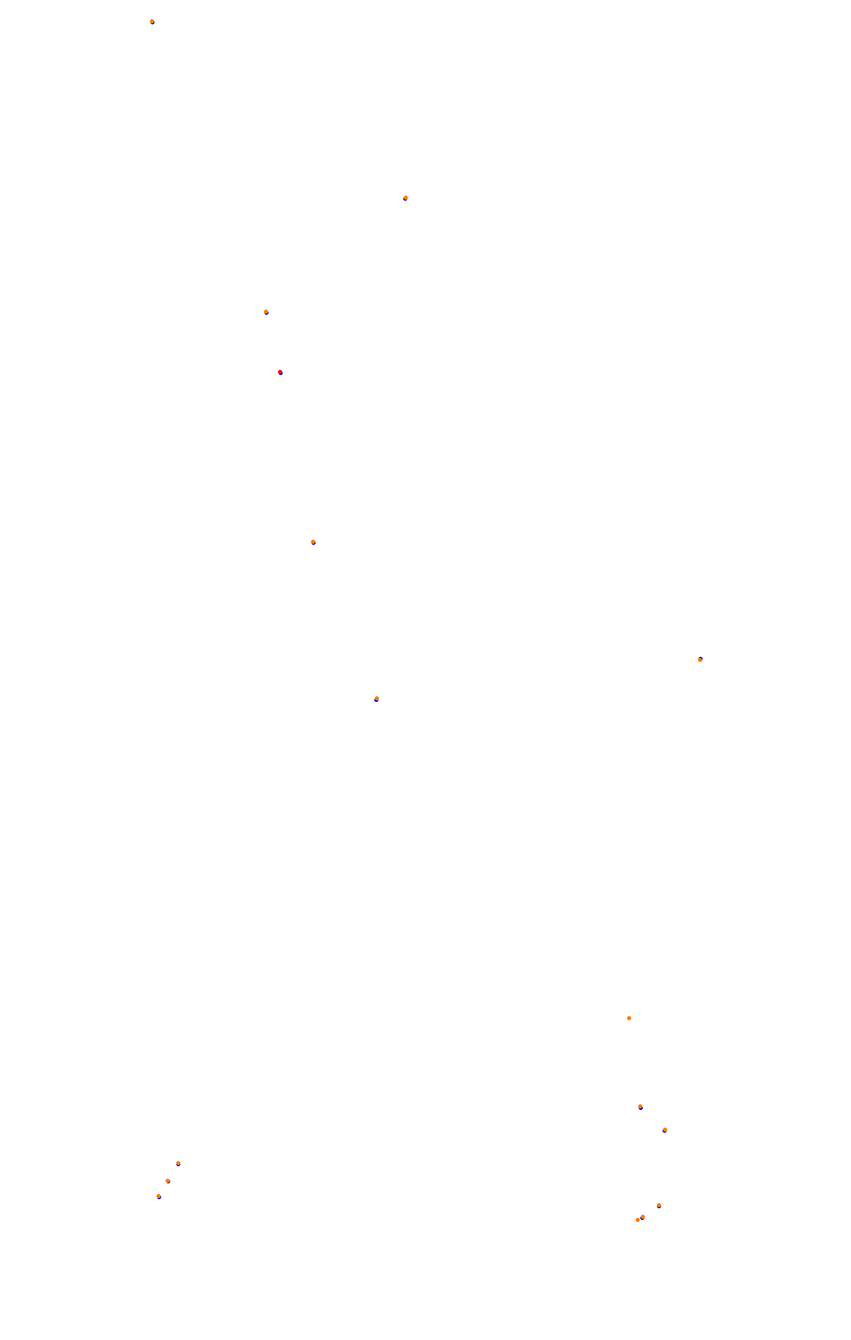 SRV Spa layout GP (3xDRS) collisions