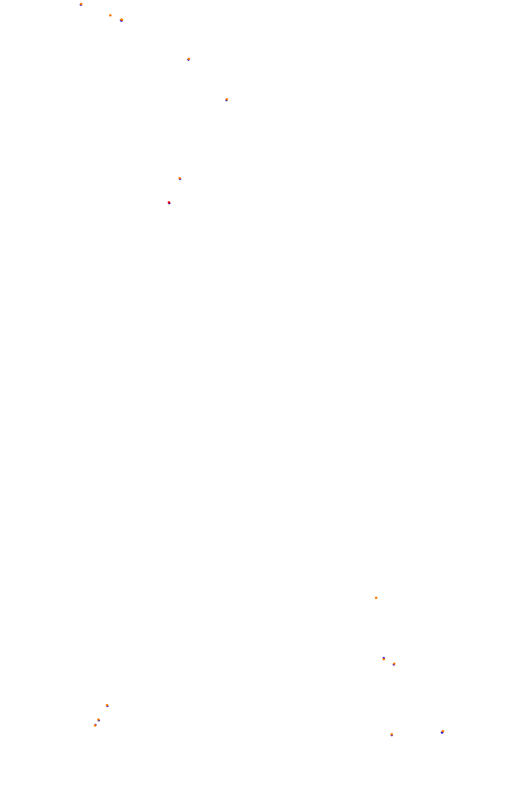 SRV Spa layout GP (3xDRS) collisions