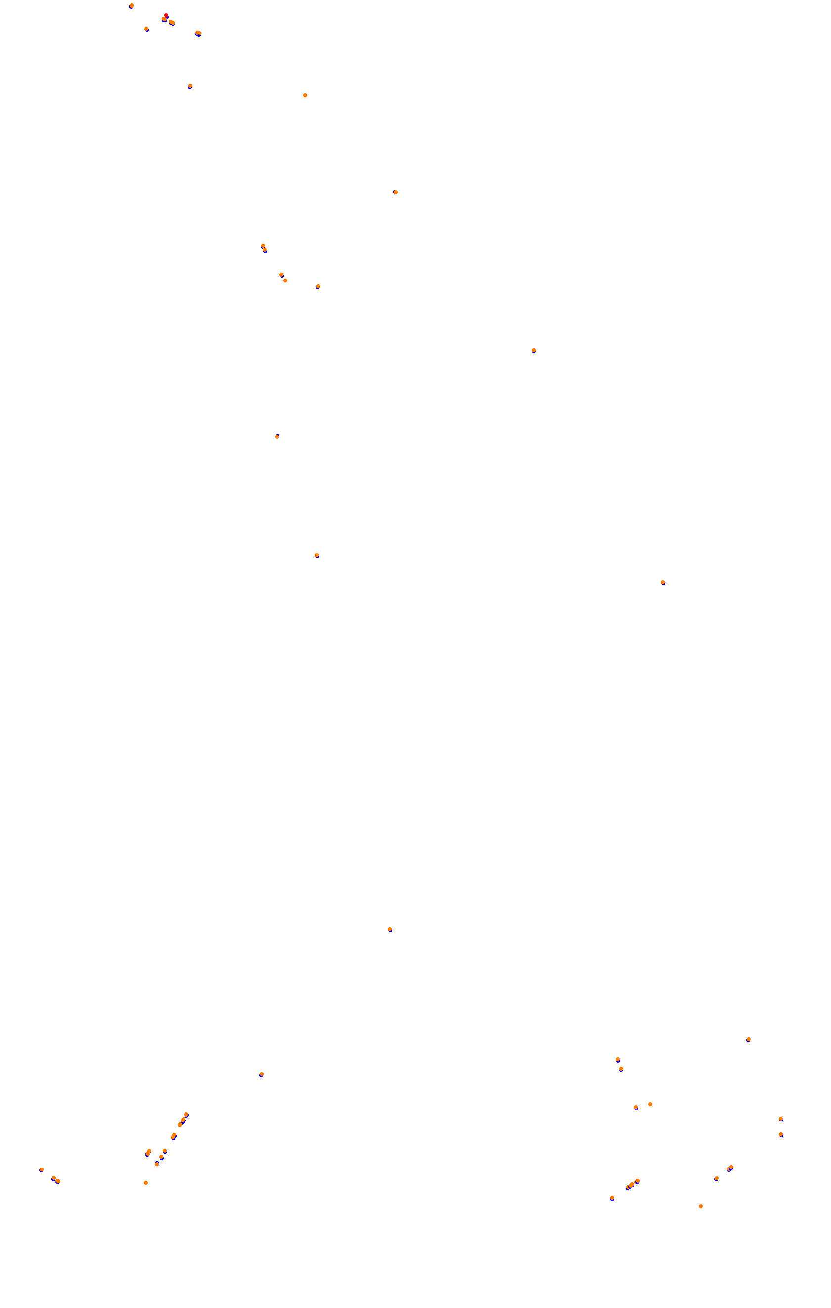 SRV Spa layout GP (3xDRS) collisions