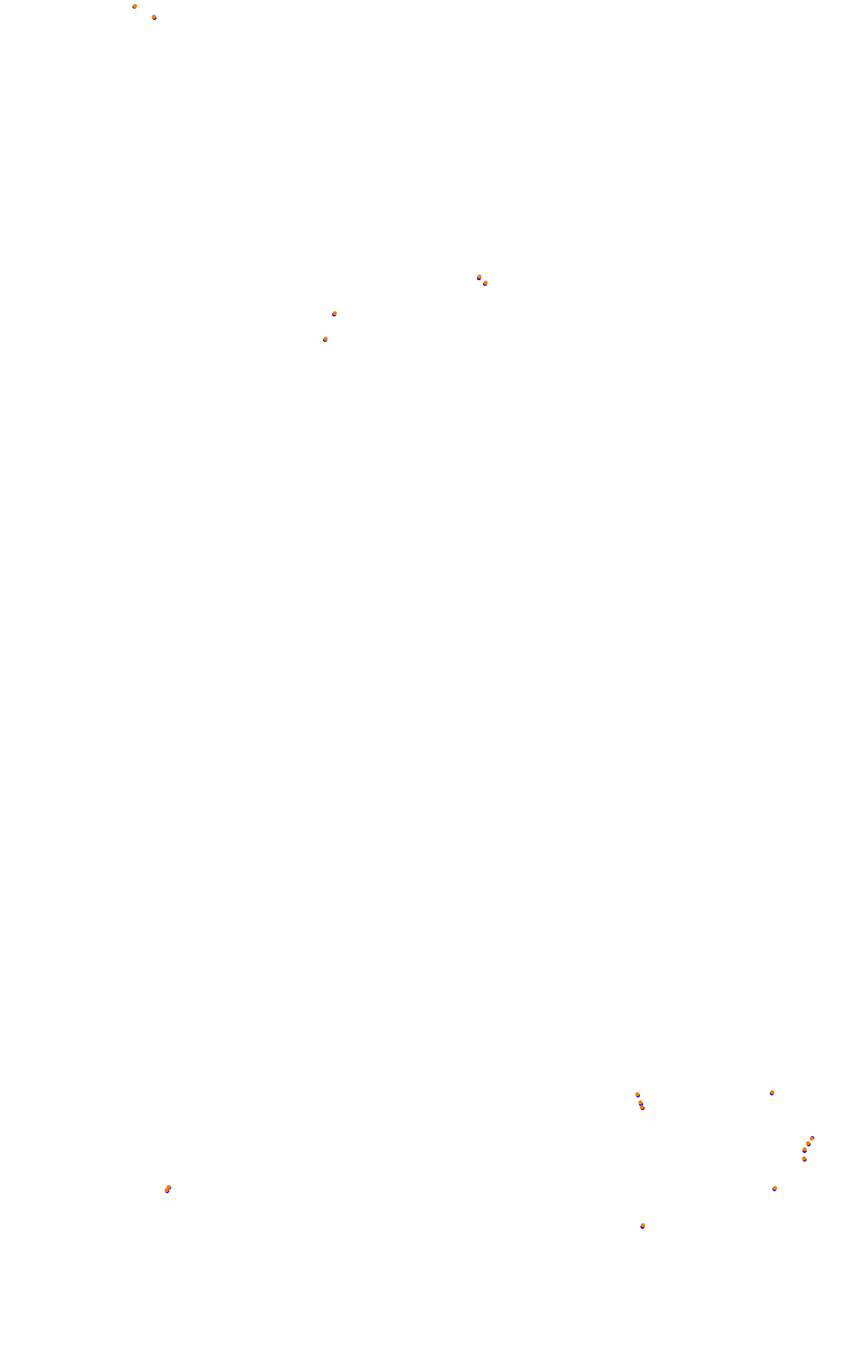 SRV Spa layout GP (3xDRS) collisions