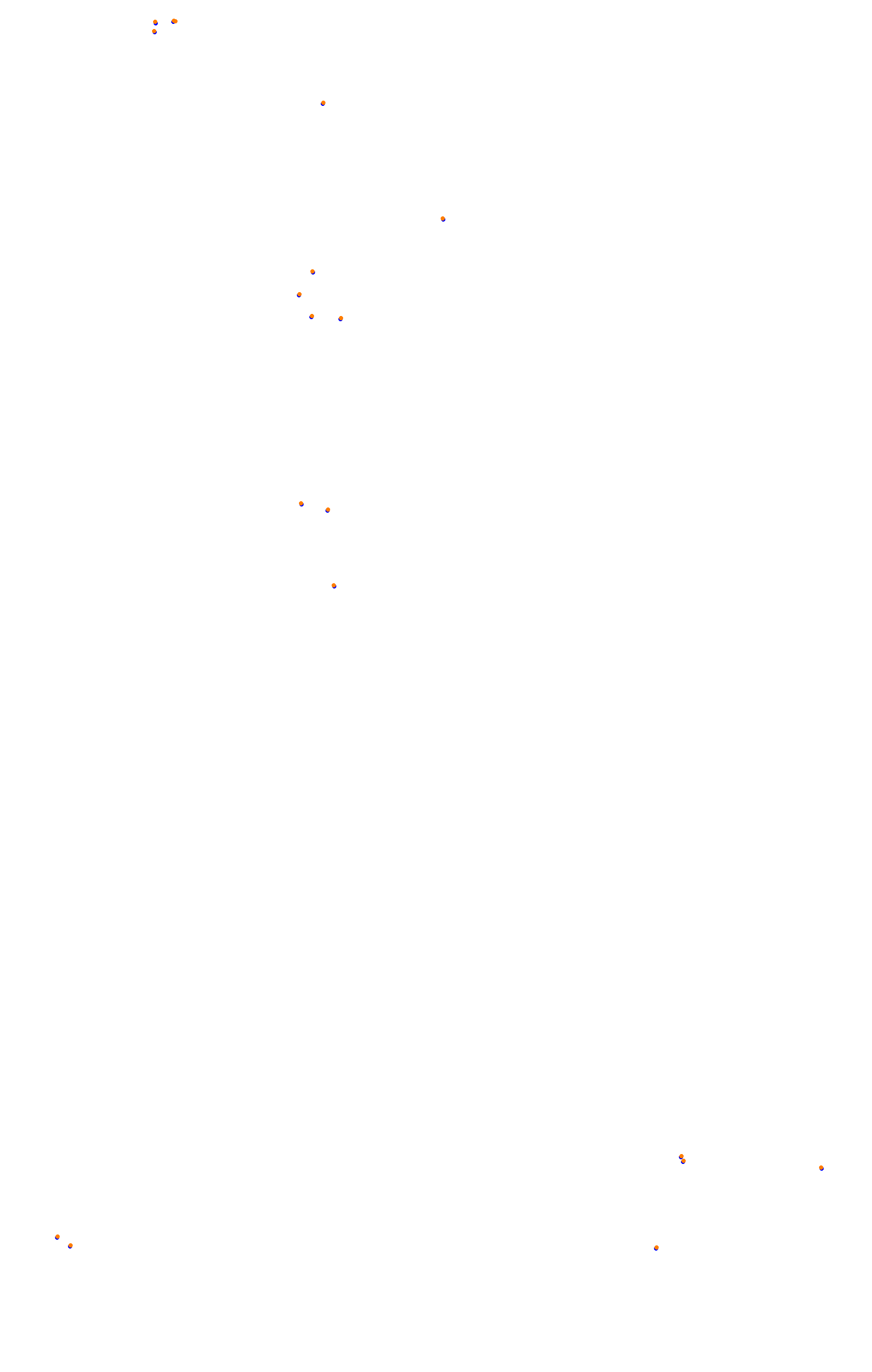 SRV Spa layout GP (3xDRS) collisions