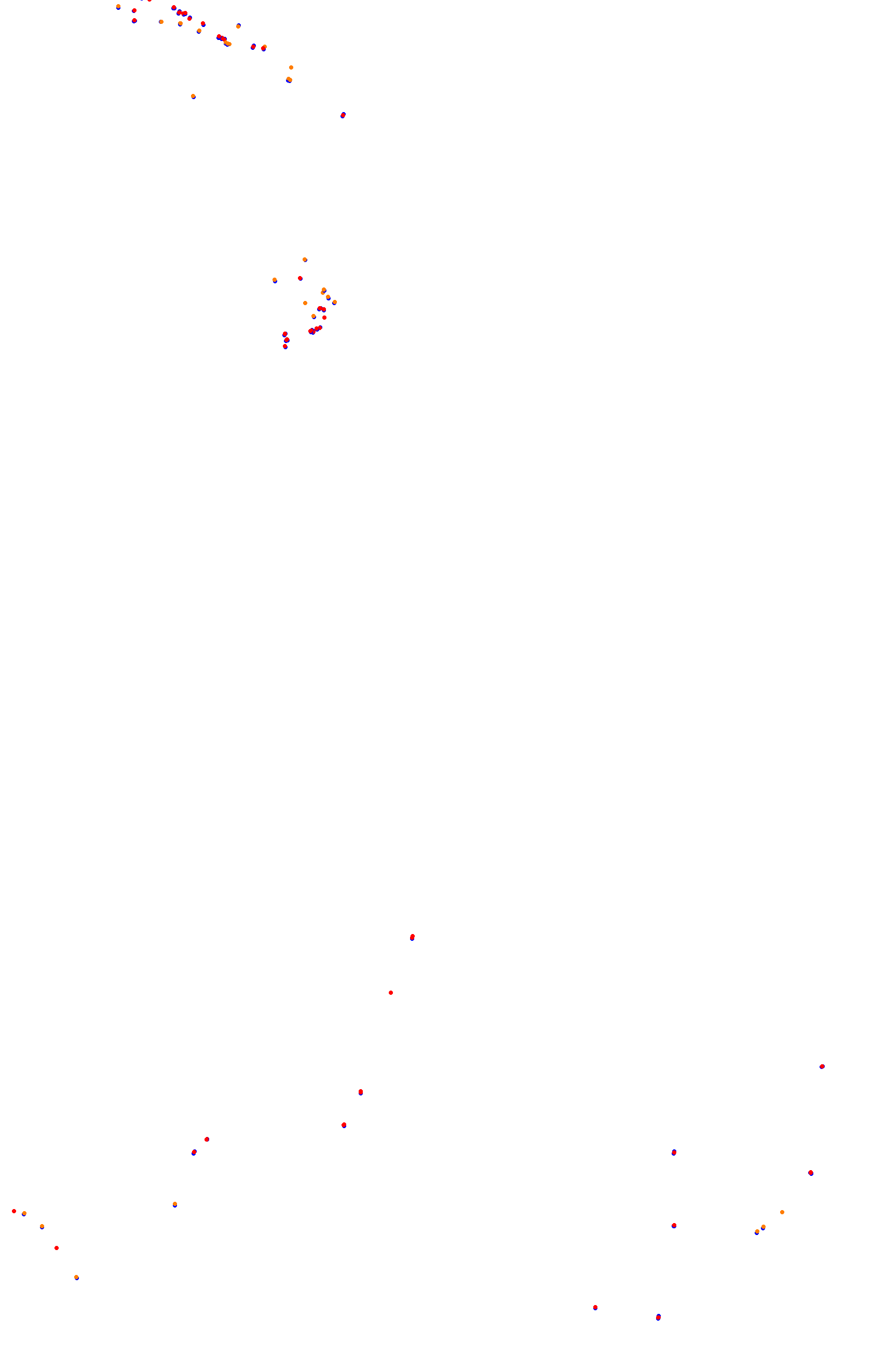 SRV Spa layout GP (3xDRS) collisions