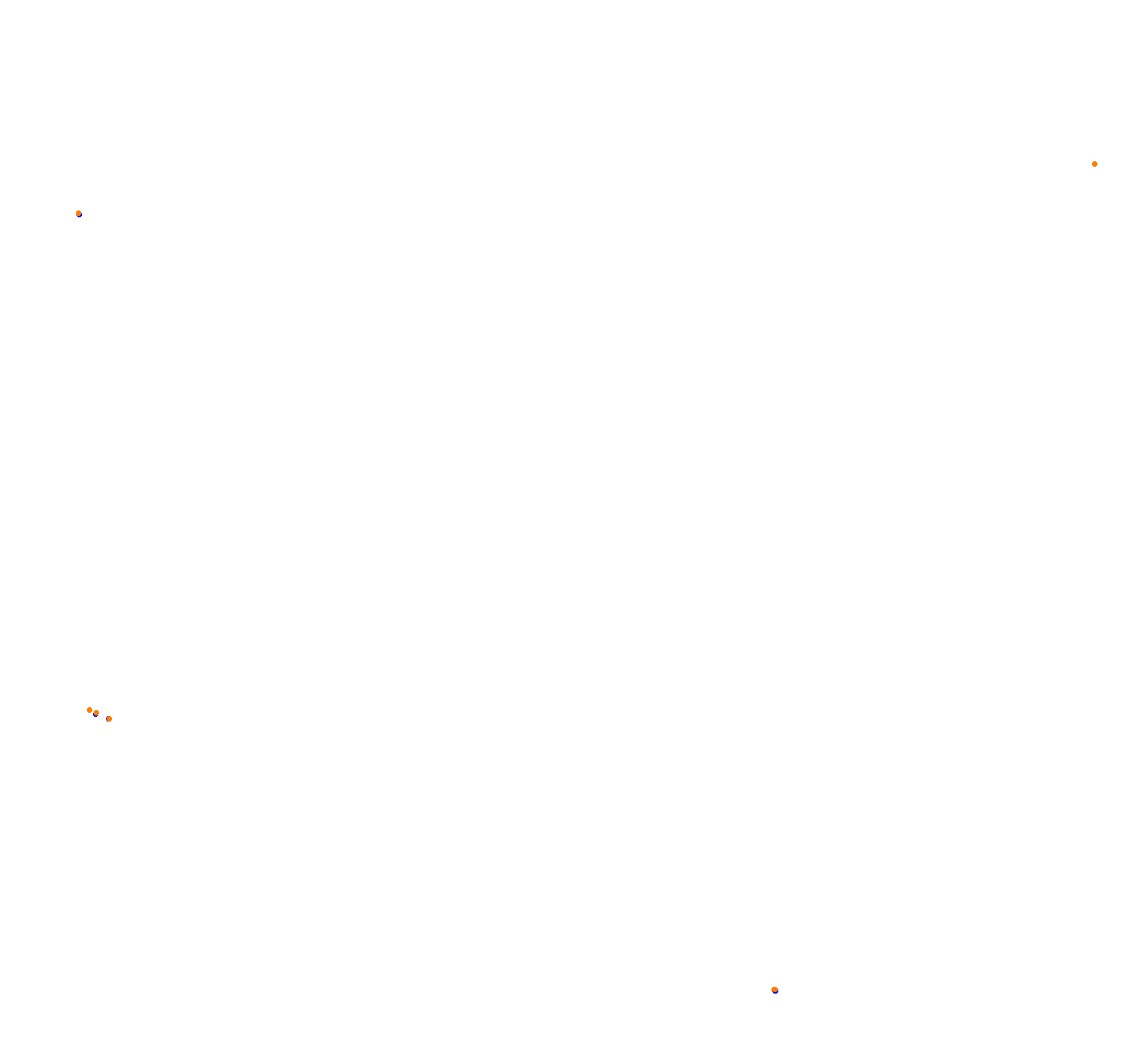 SRV Lausitzring - Layout GP (3xDRS) collisions