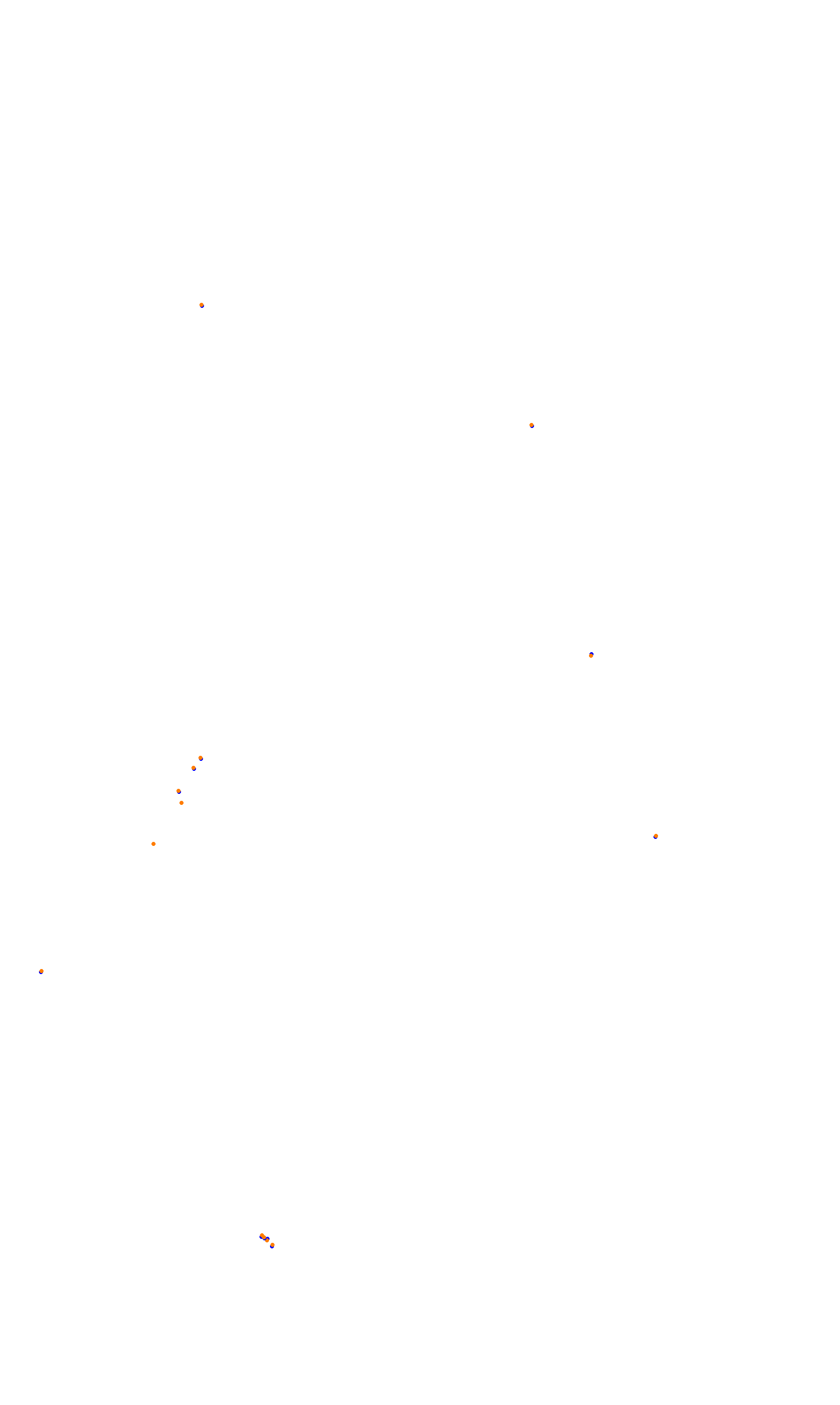 SRV Silverstone - Layout GP (3xDRS) collisions