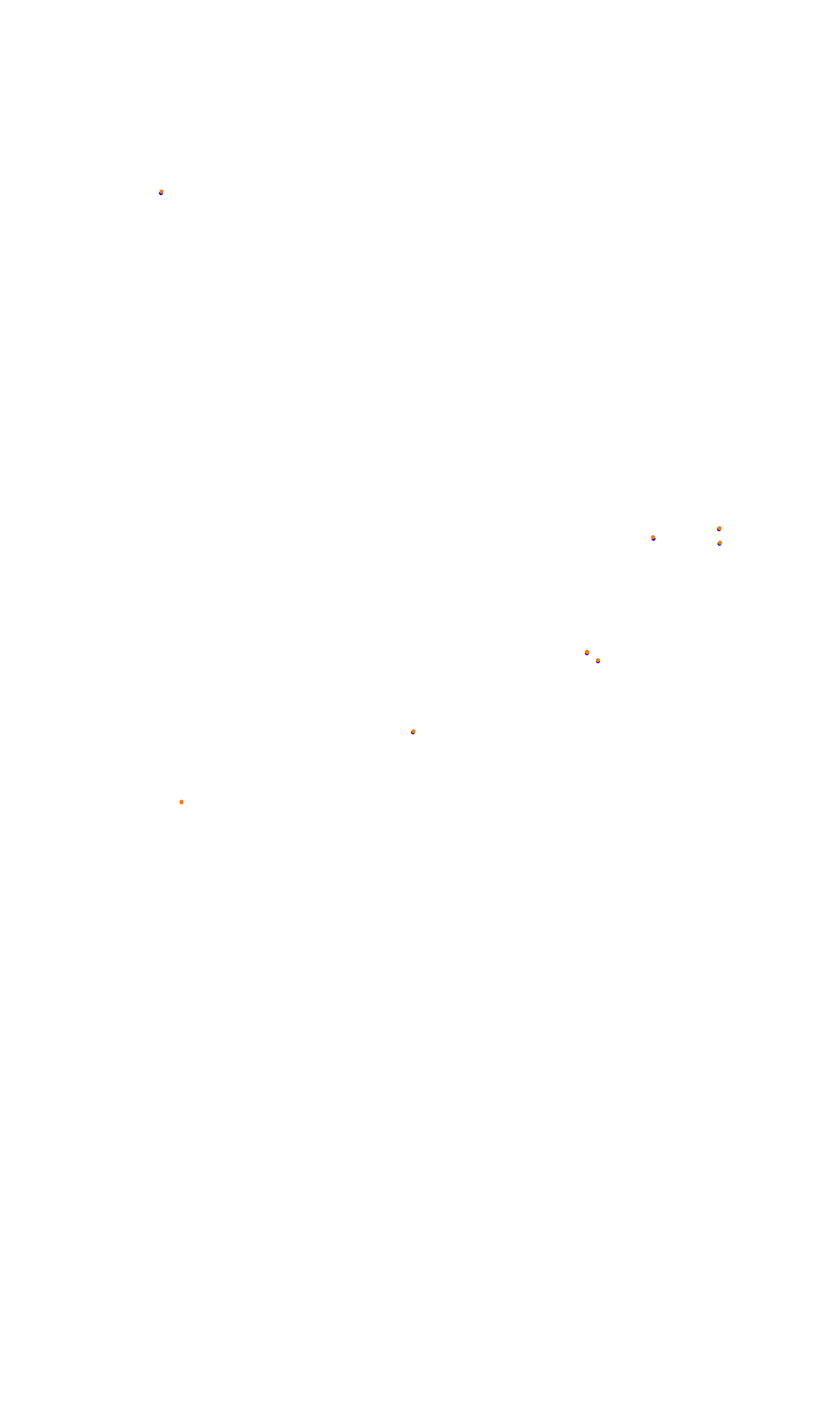 SRV Silverstone - Layout GP (3xDRS) collisions