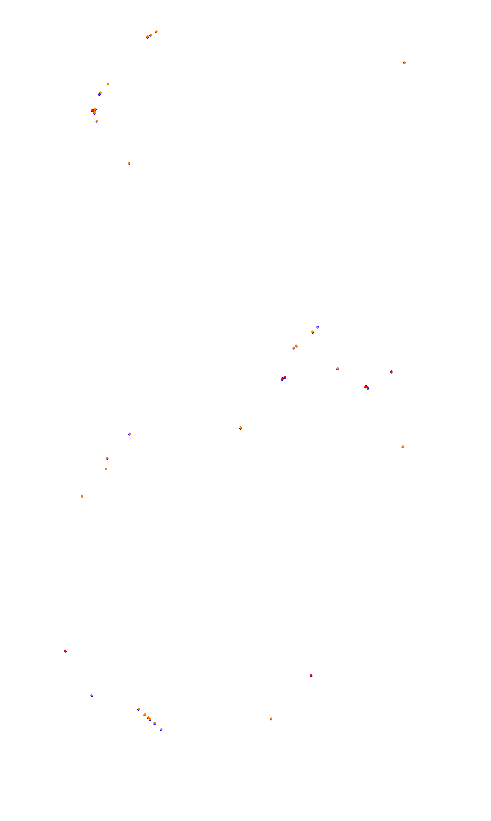 SRV Silverstone - Layout GP (3xDRS) collisions