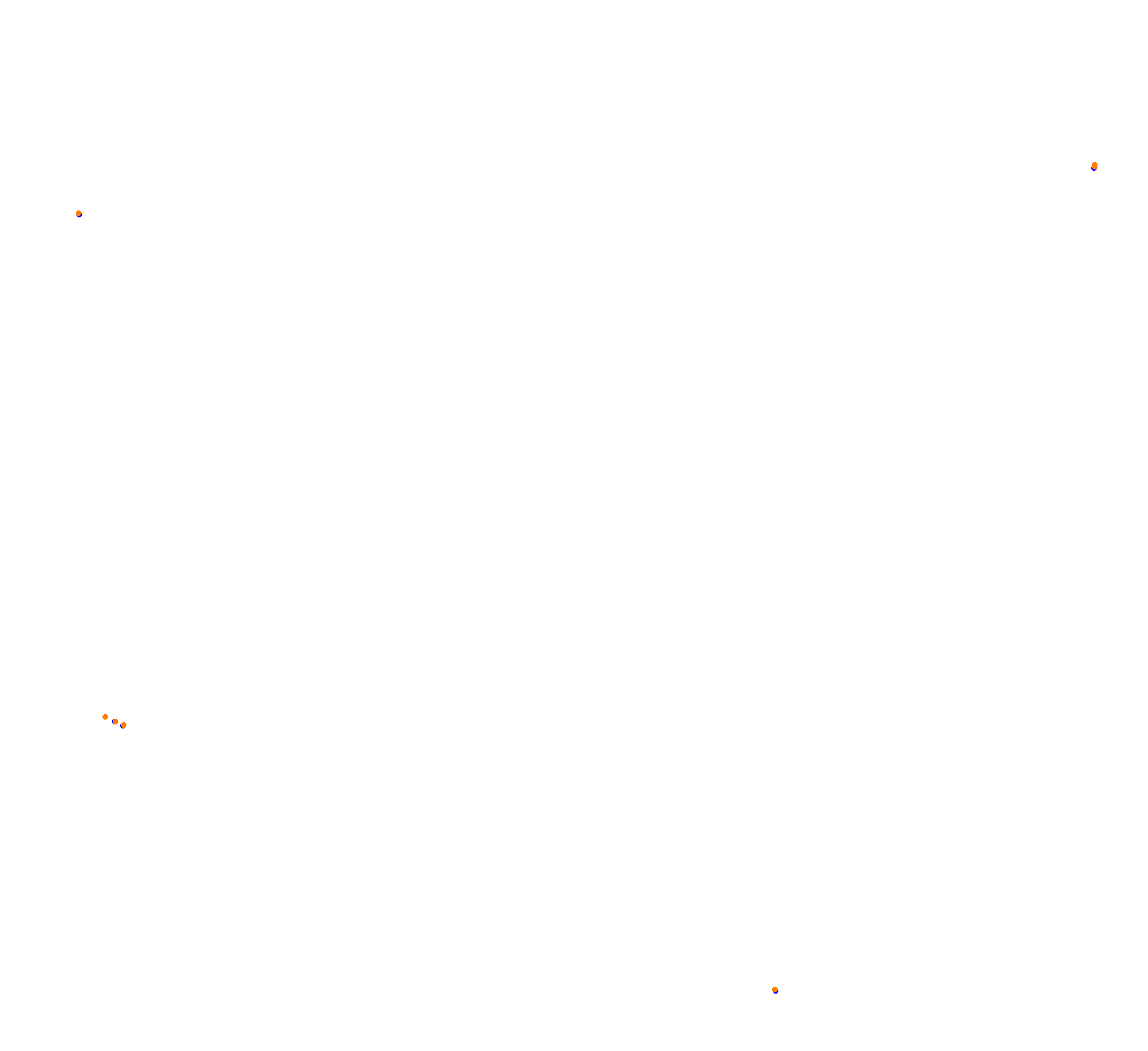 SRV Lausitzring - Layout GP (3xDRS) collisions