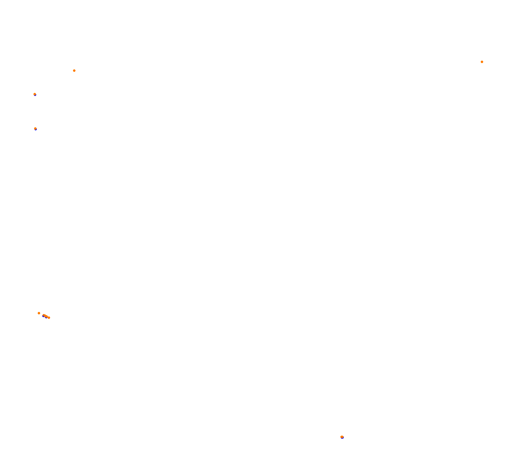 SRV Lausitzring - Layout GP (3xDRS) collisions