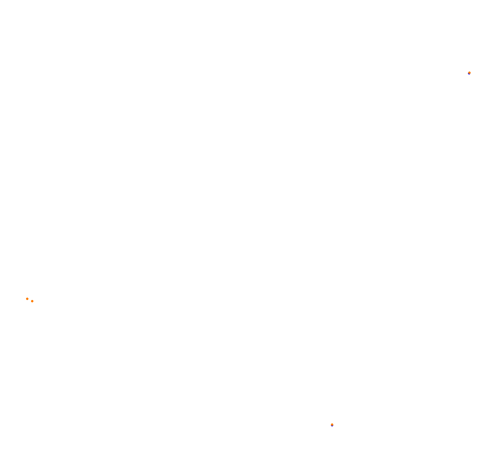 SRV Lausitzring - Layout GP (3xDRS) collisions