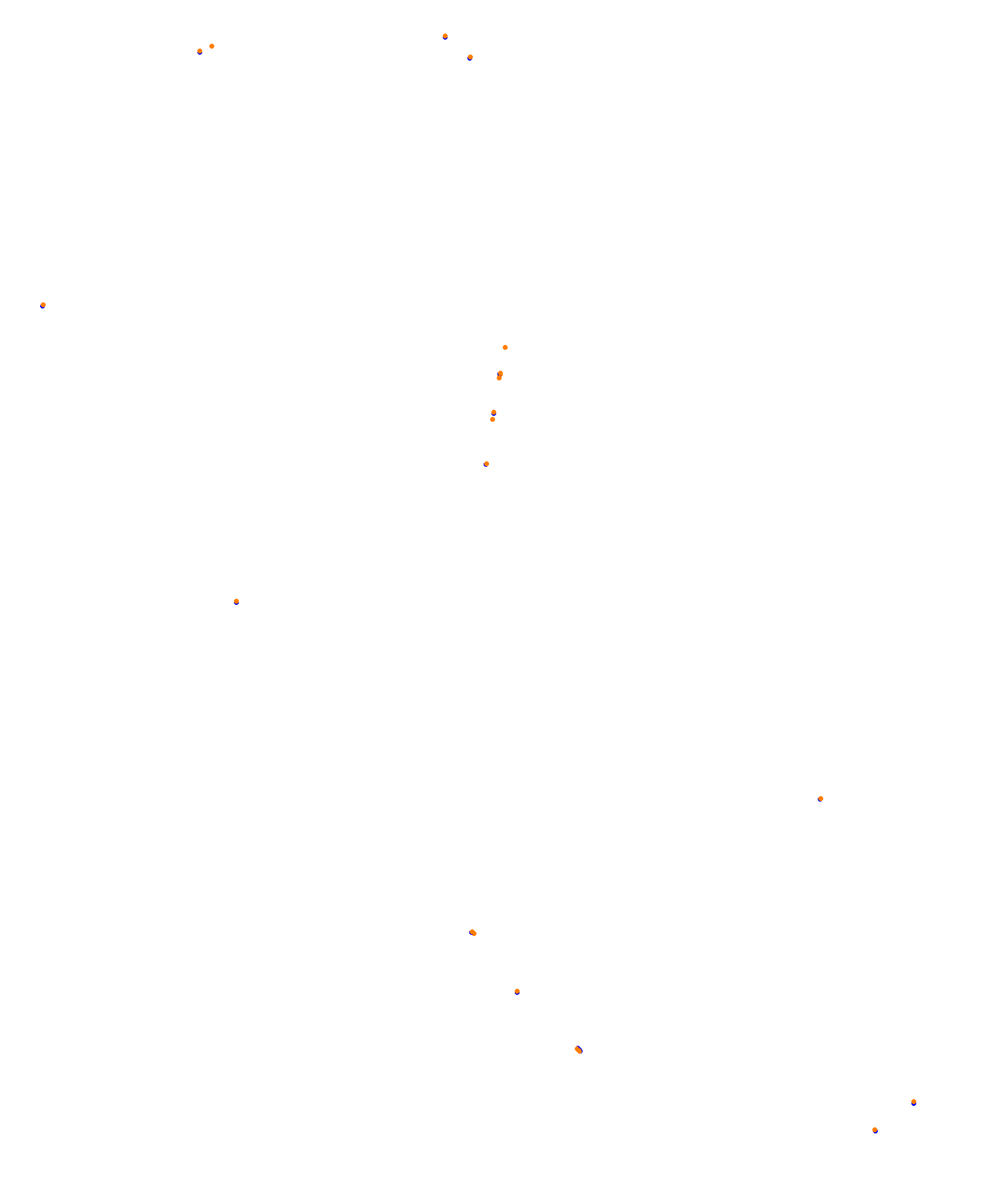 SRV Melbourne Layout GP collisions