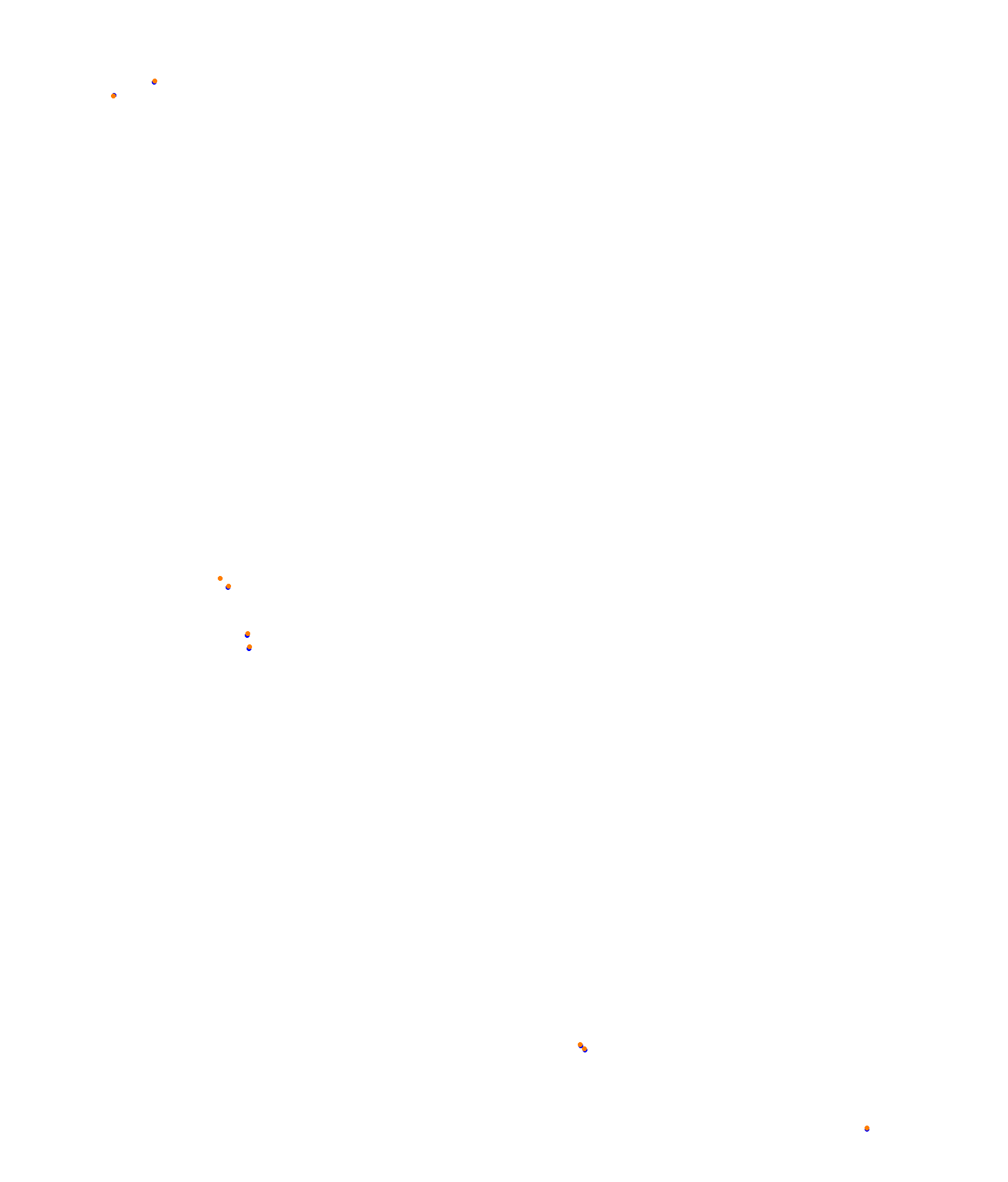 SRV Melbourne 2022 - Layout GP (3xDRS) collisions