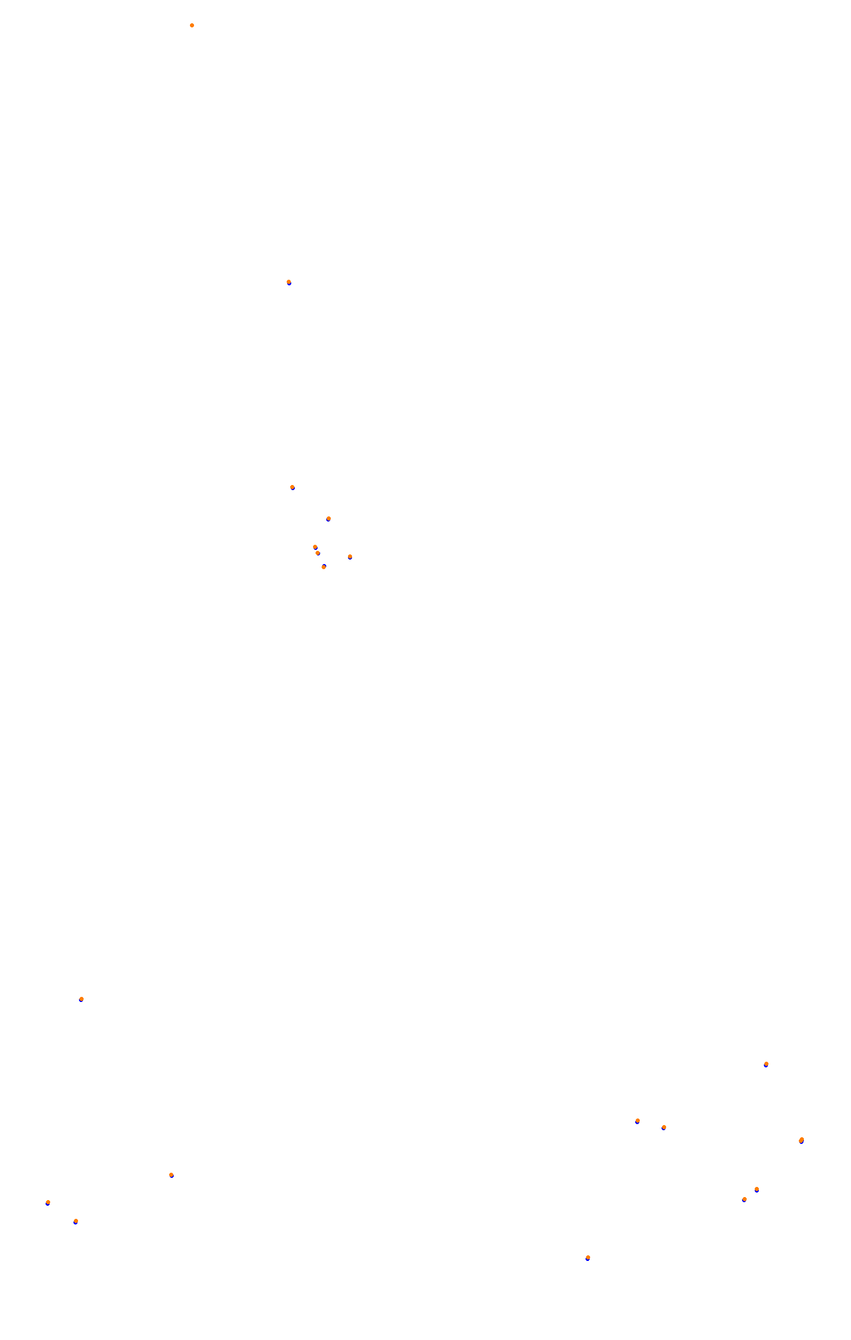 SRV Spa 2022 layout GP (3xDRS) collisions