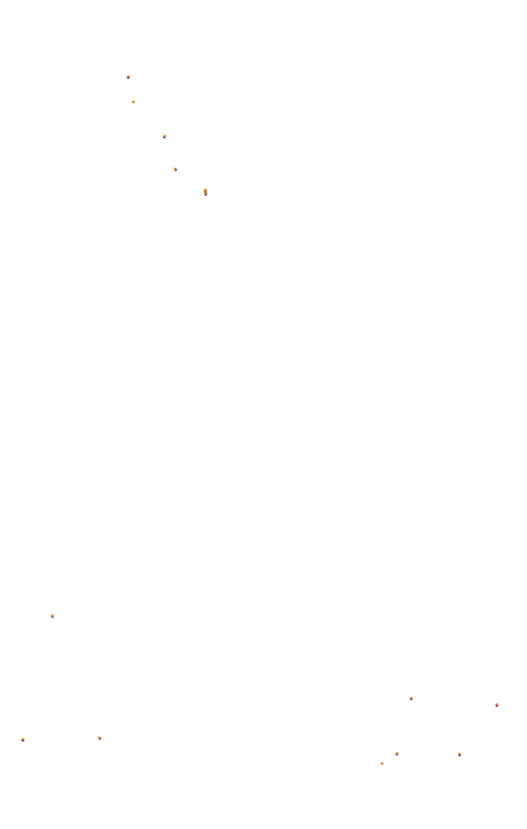 SRV Spa 2022 layout GP (3xDRS) collisions