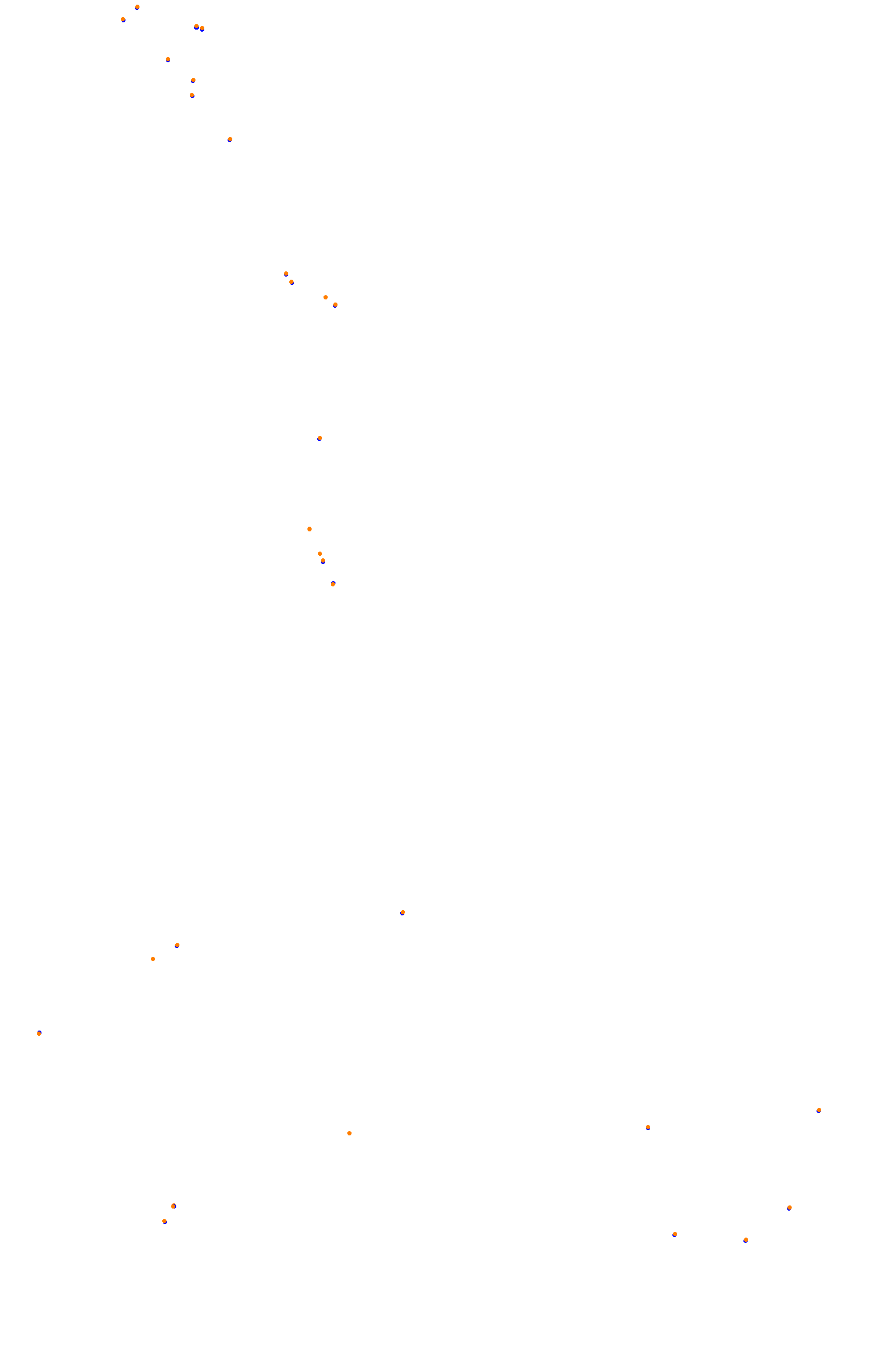 SRV Spa 2022 layout GP (3xDRS) collisions