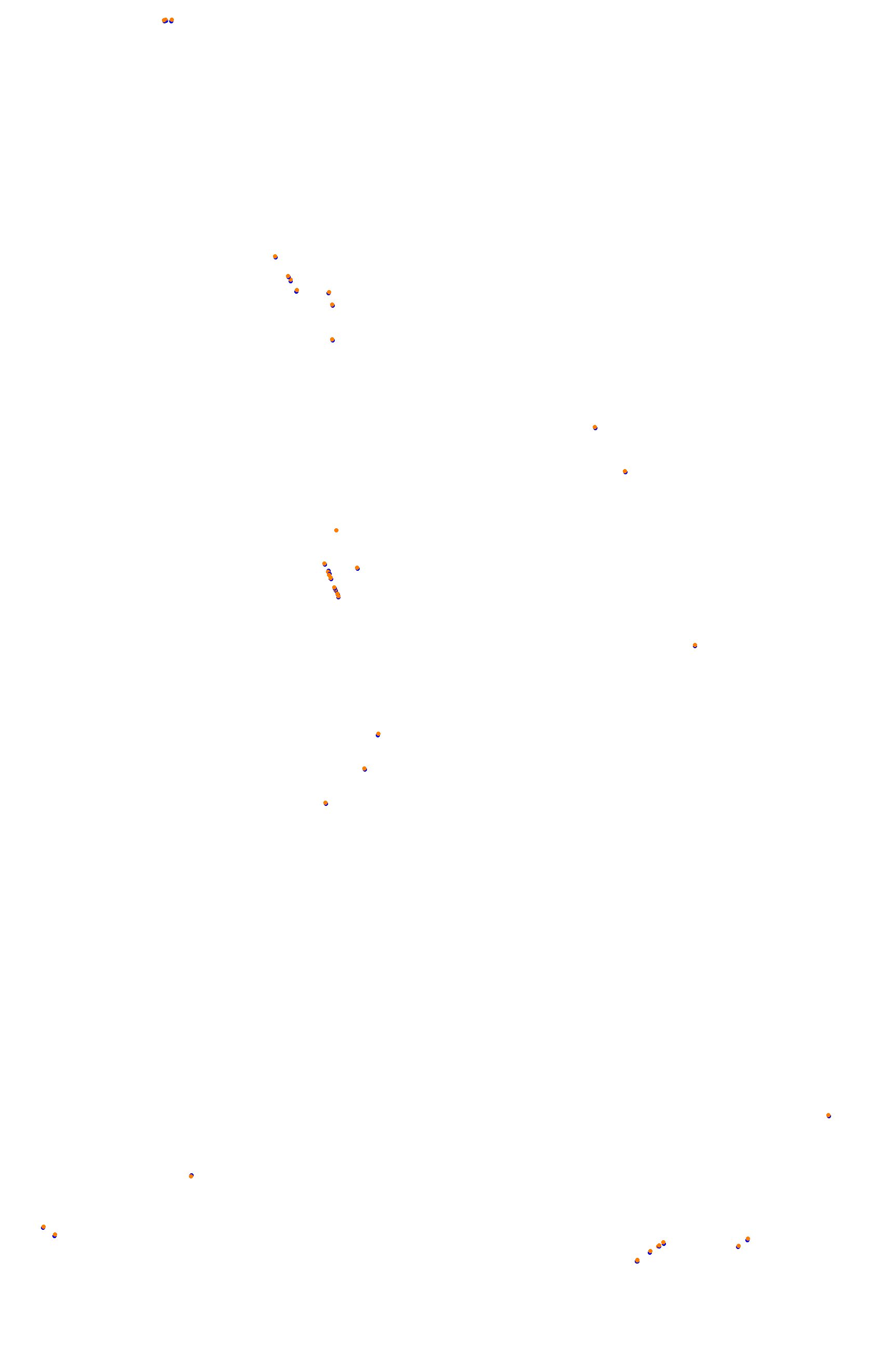 SRV Spa 2022 layout GP (3xDRS) collisions