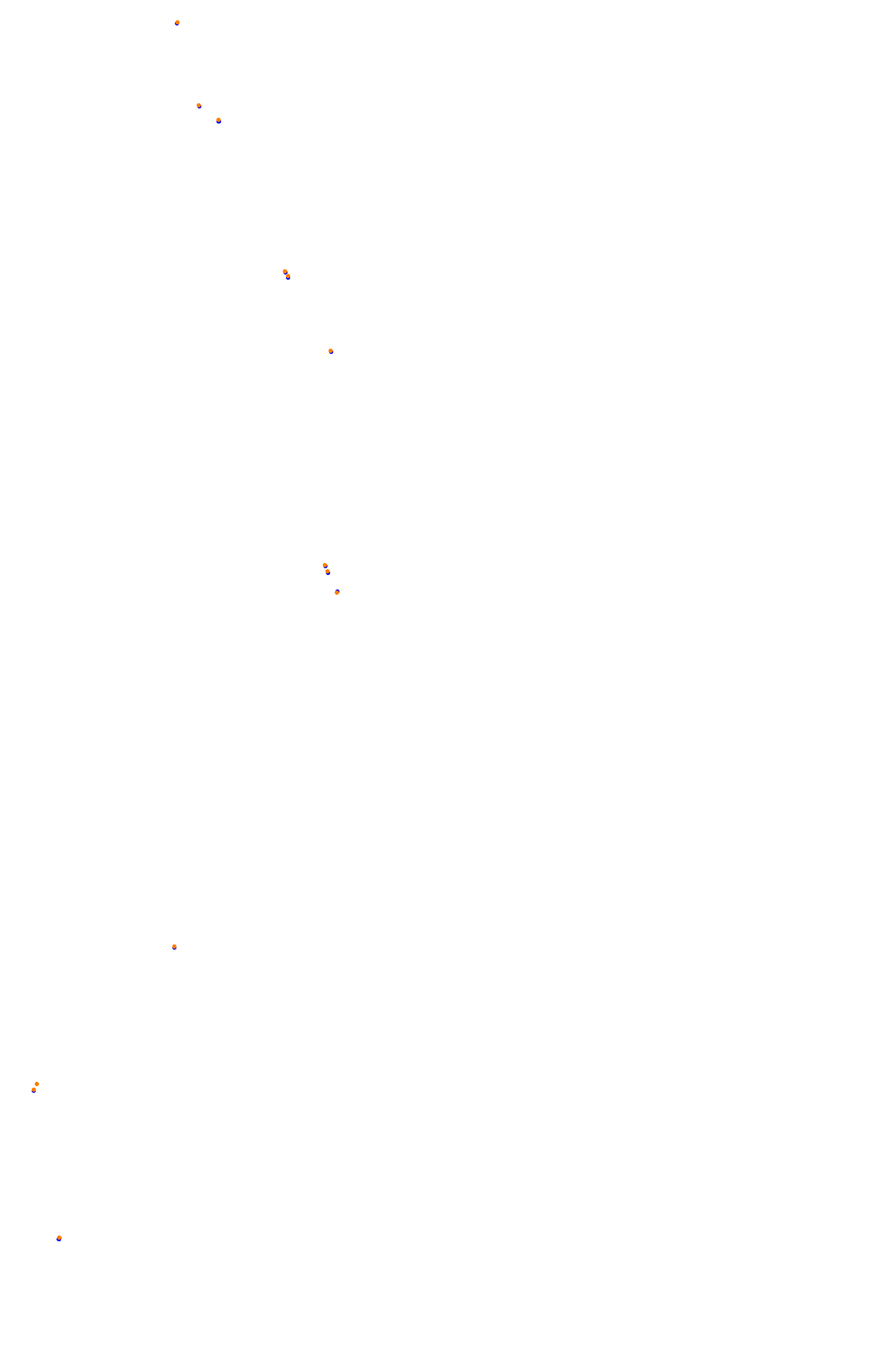 SRV Spa 2022 layout GP (3xDRS) collisions