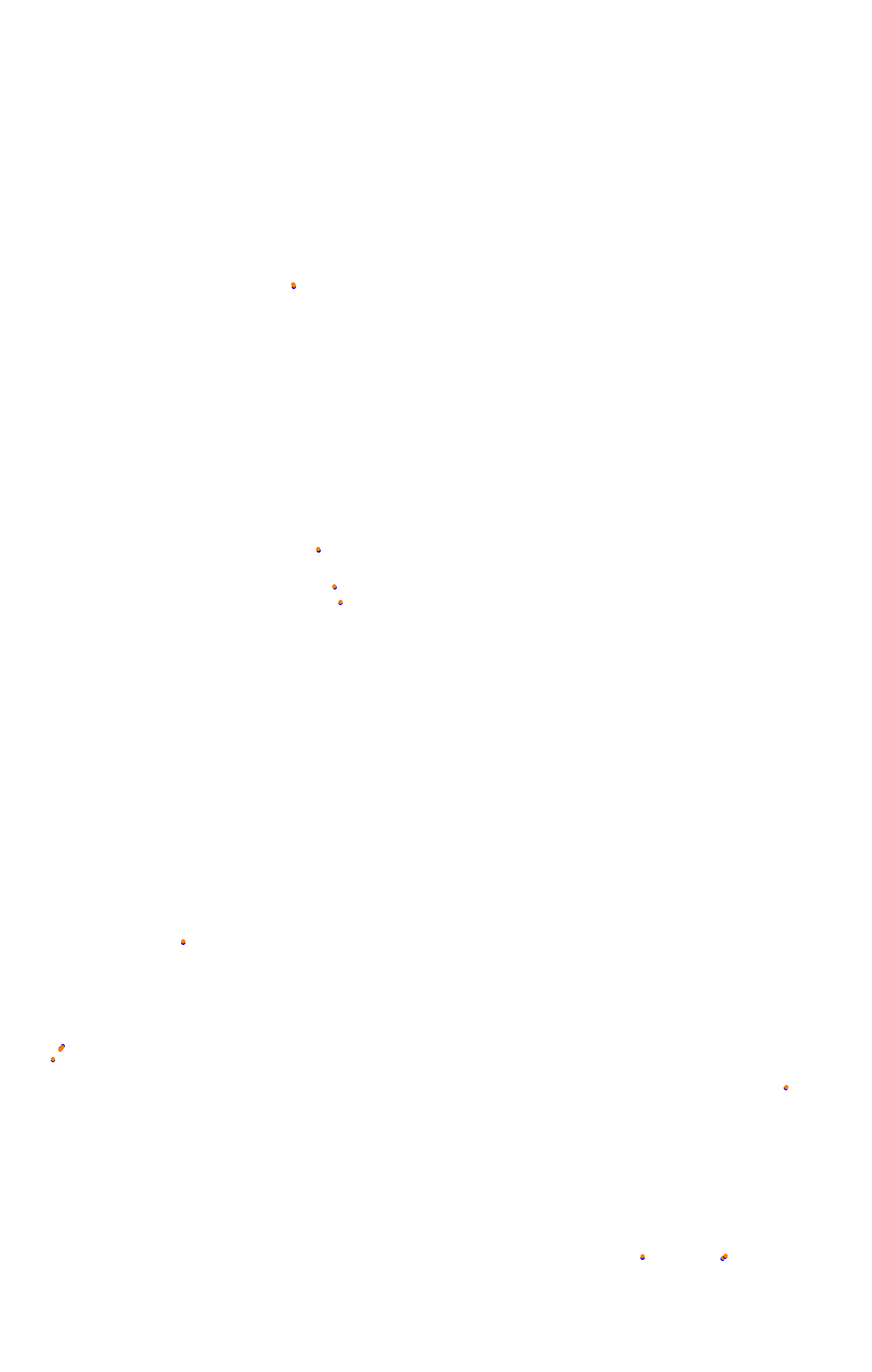 SRV Spa 2022 layout GP (3xDRS) collisions