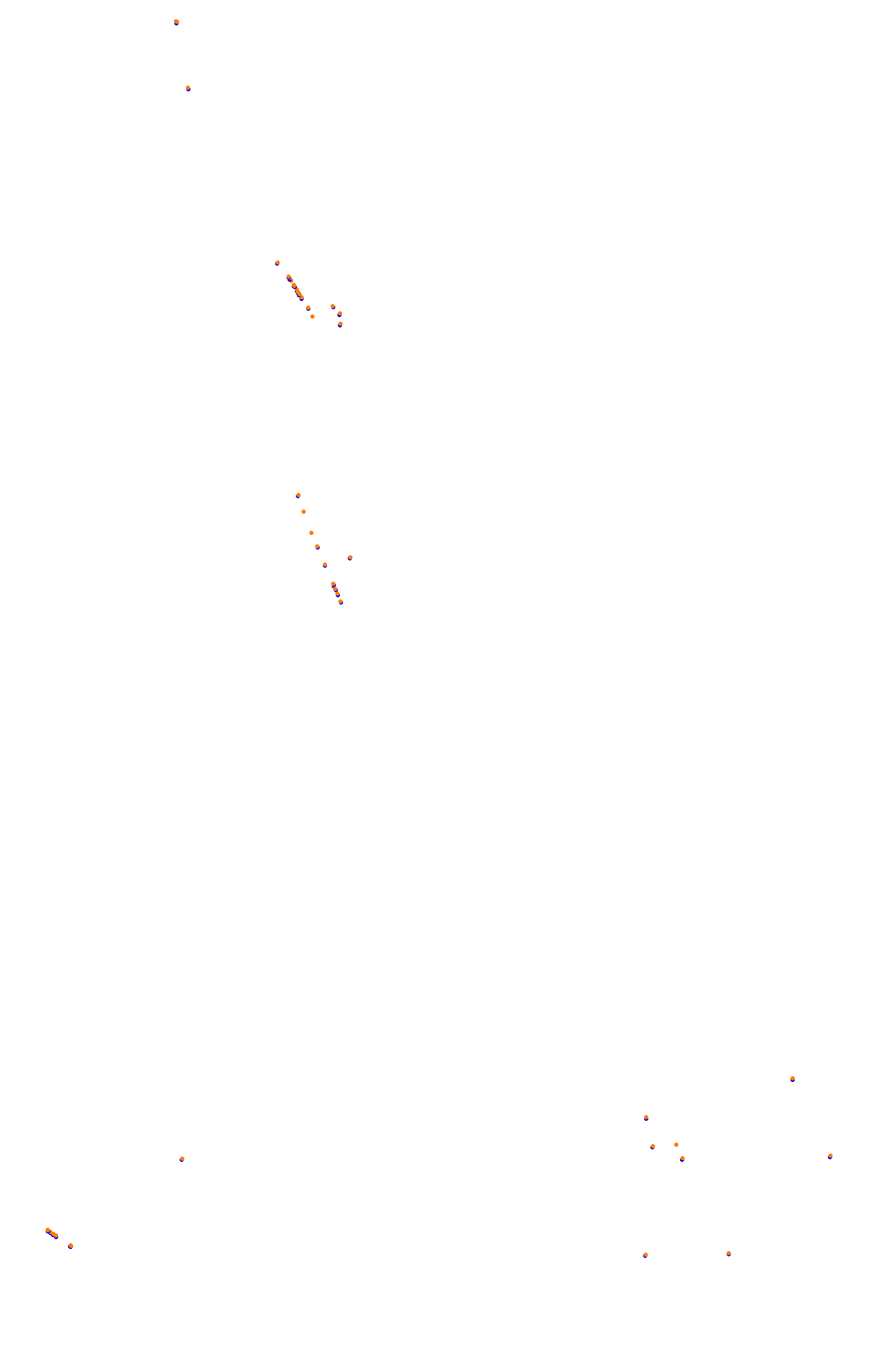 SRV Spa 2022 layout GP (3xDRS) collisions