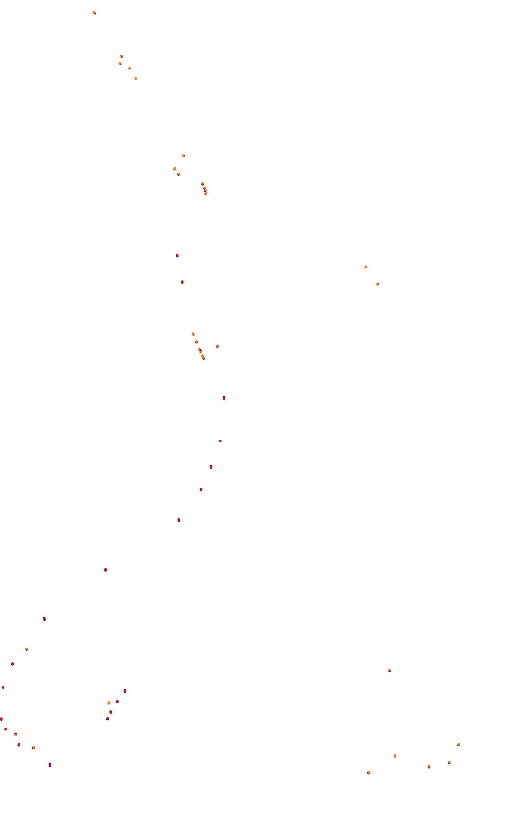 SRV Spa 2022 layout GP (3xDRS) collisions