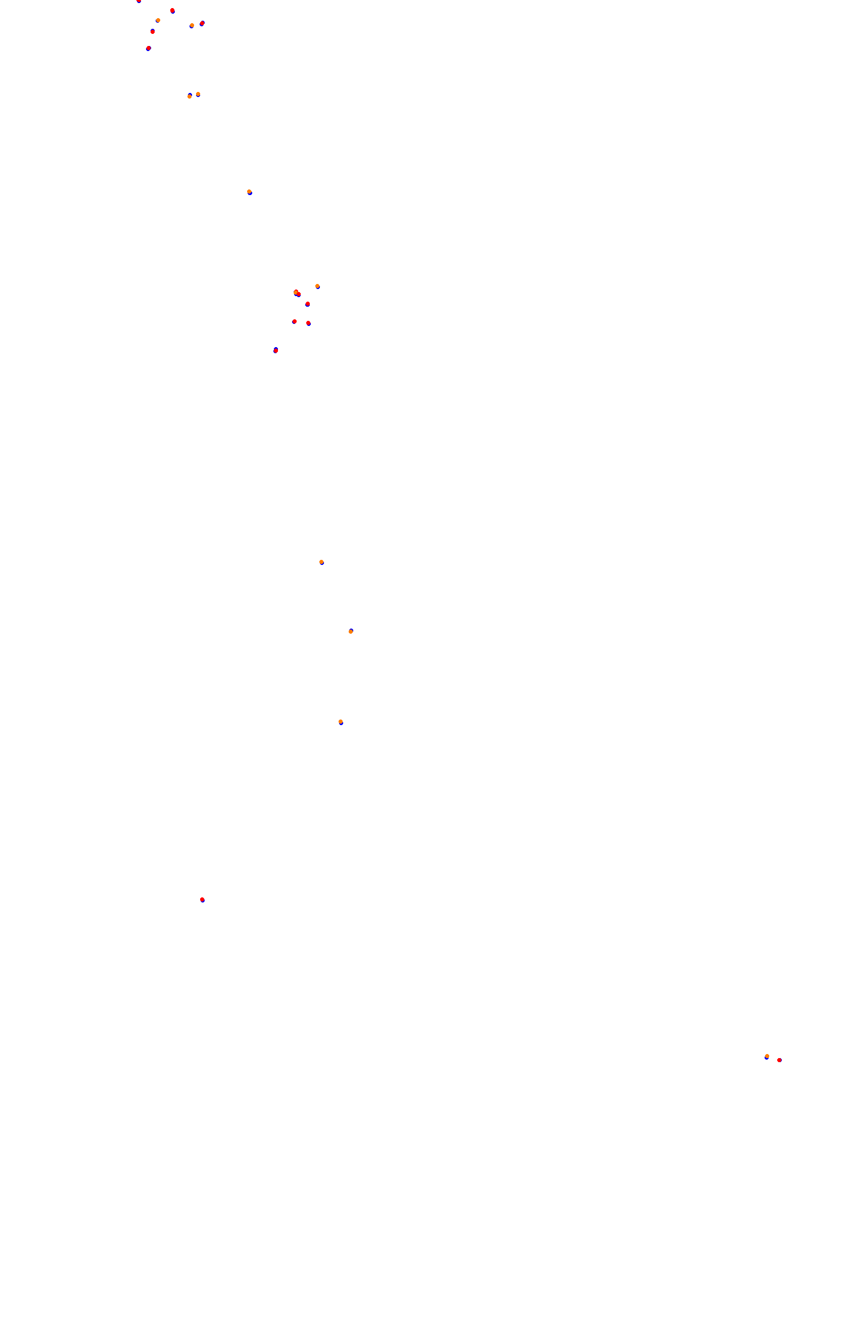 SRV Spa 2022 layout GP (3xDRS) collisions