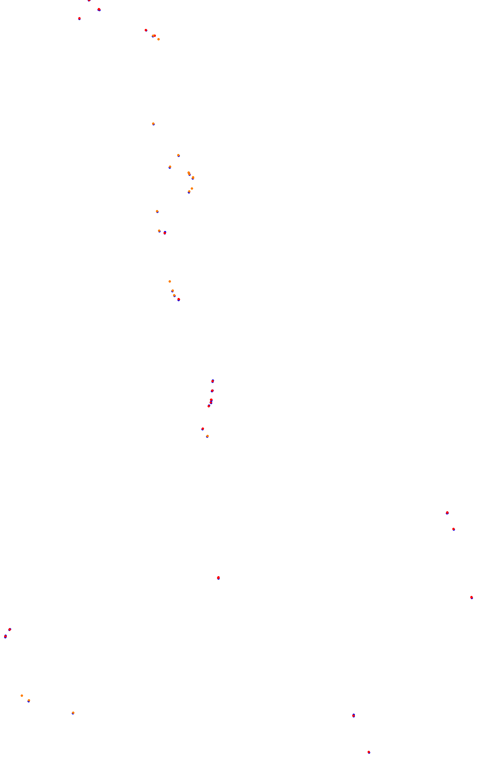 SRV Spa 2022 layout GP (3xDRS) collisions