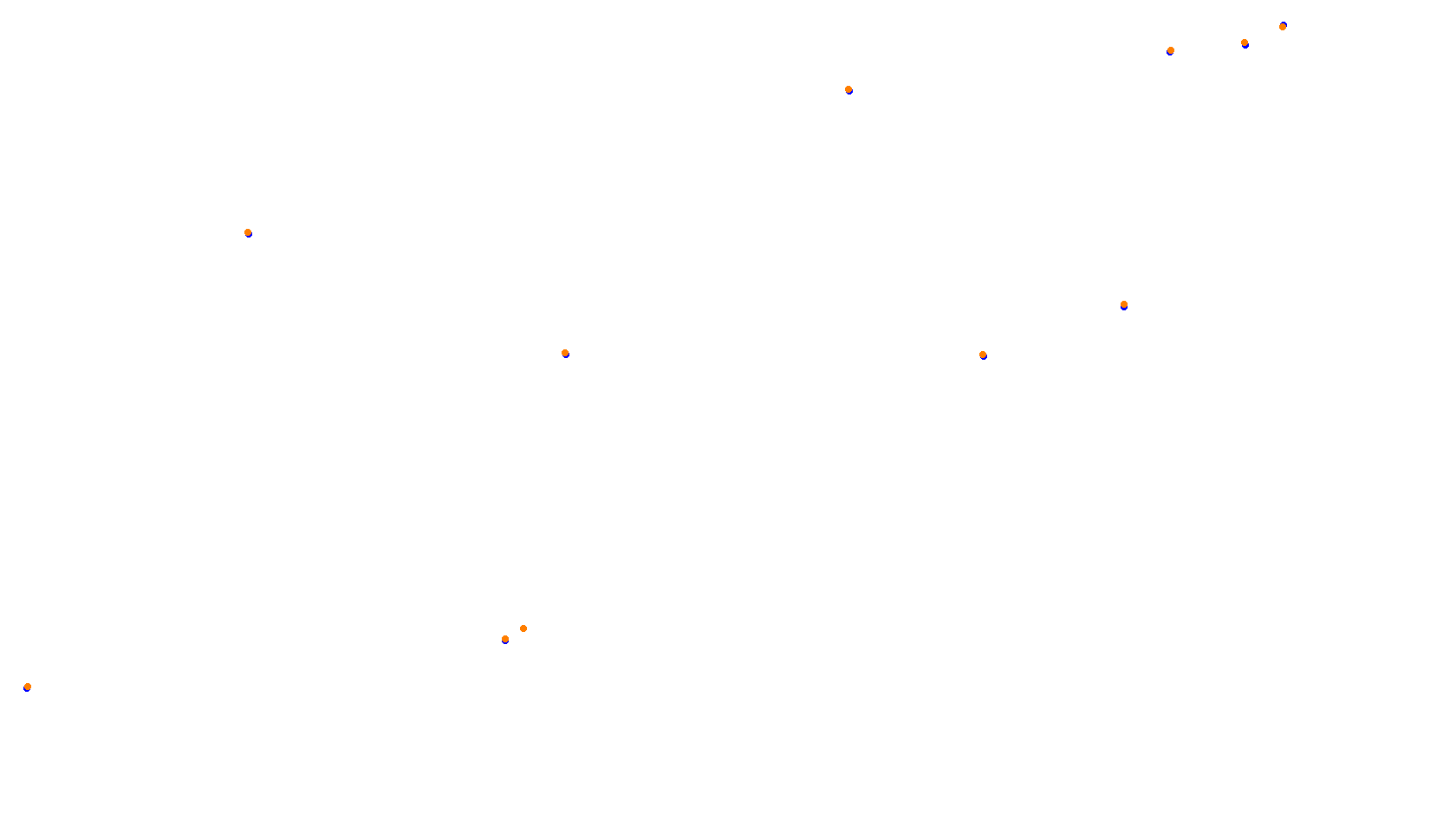 SRV Imola - Layout GP (3xDRS) collisions