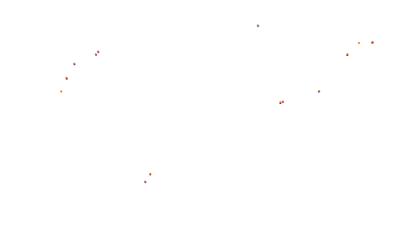 SRV Imola - Layout GP (3xDRS) collisions