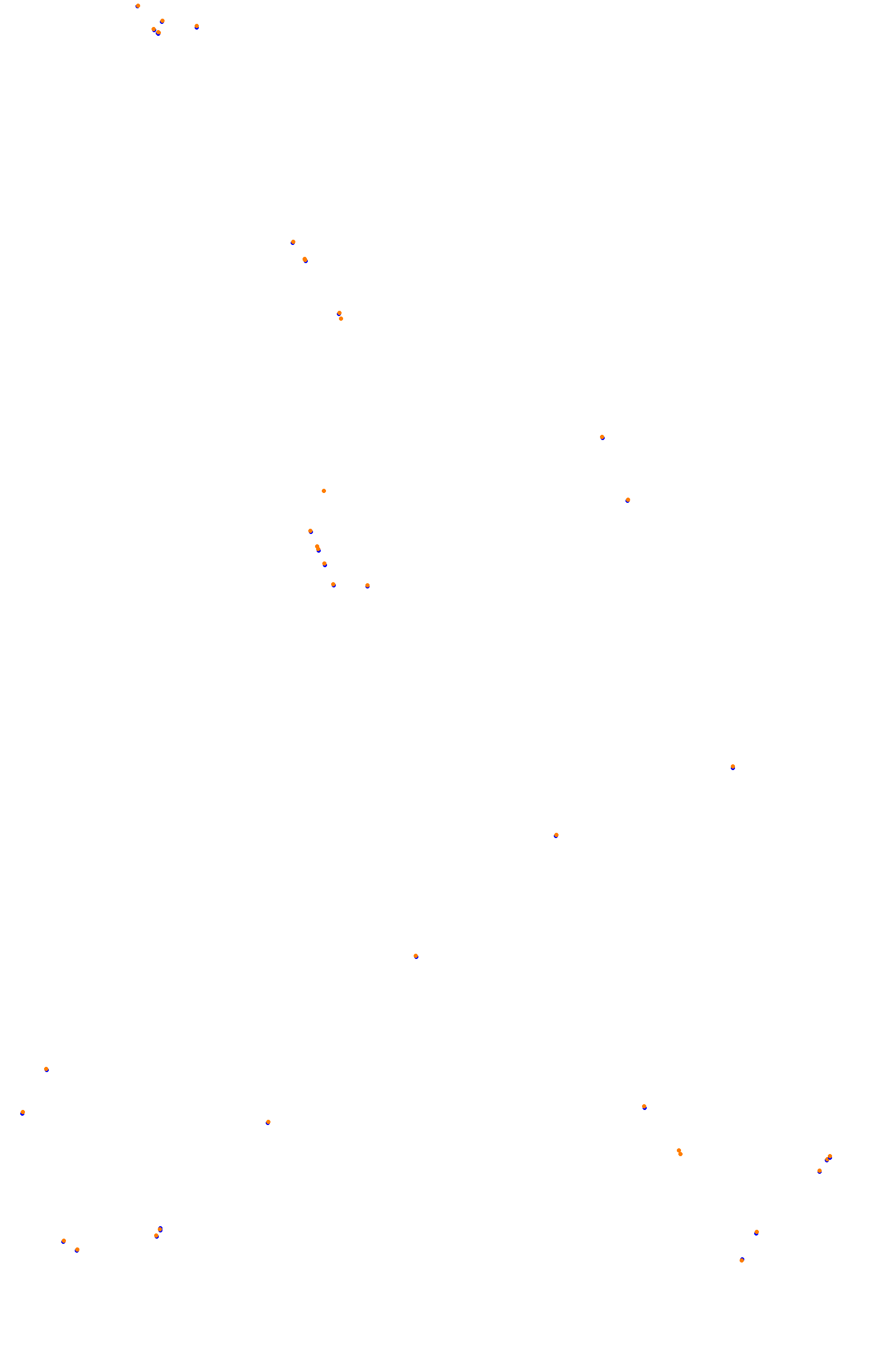 SRV Spa 2022 layout GP (3xDRS) collisions