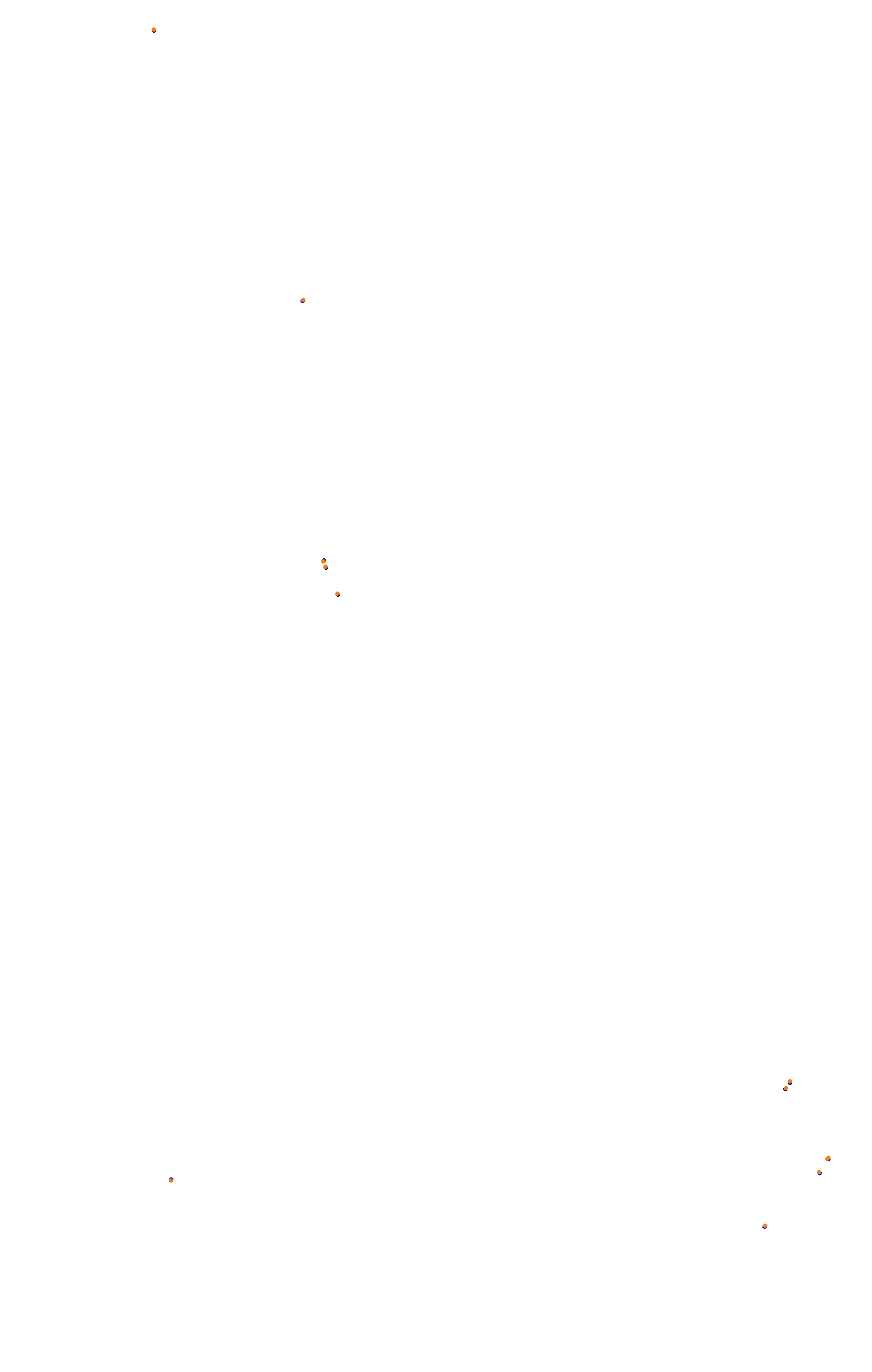 SRV Spa 2022 layout GP (3xDRS) collisions