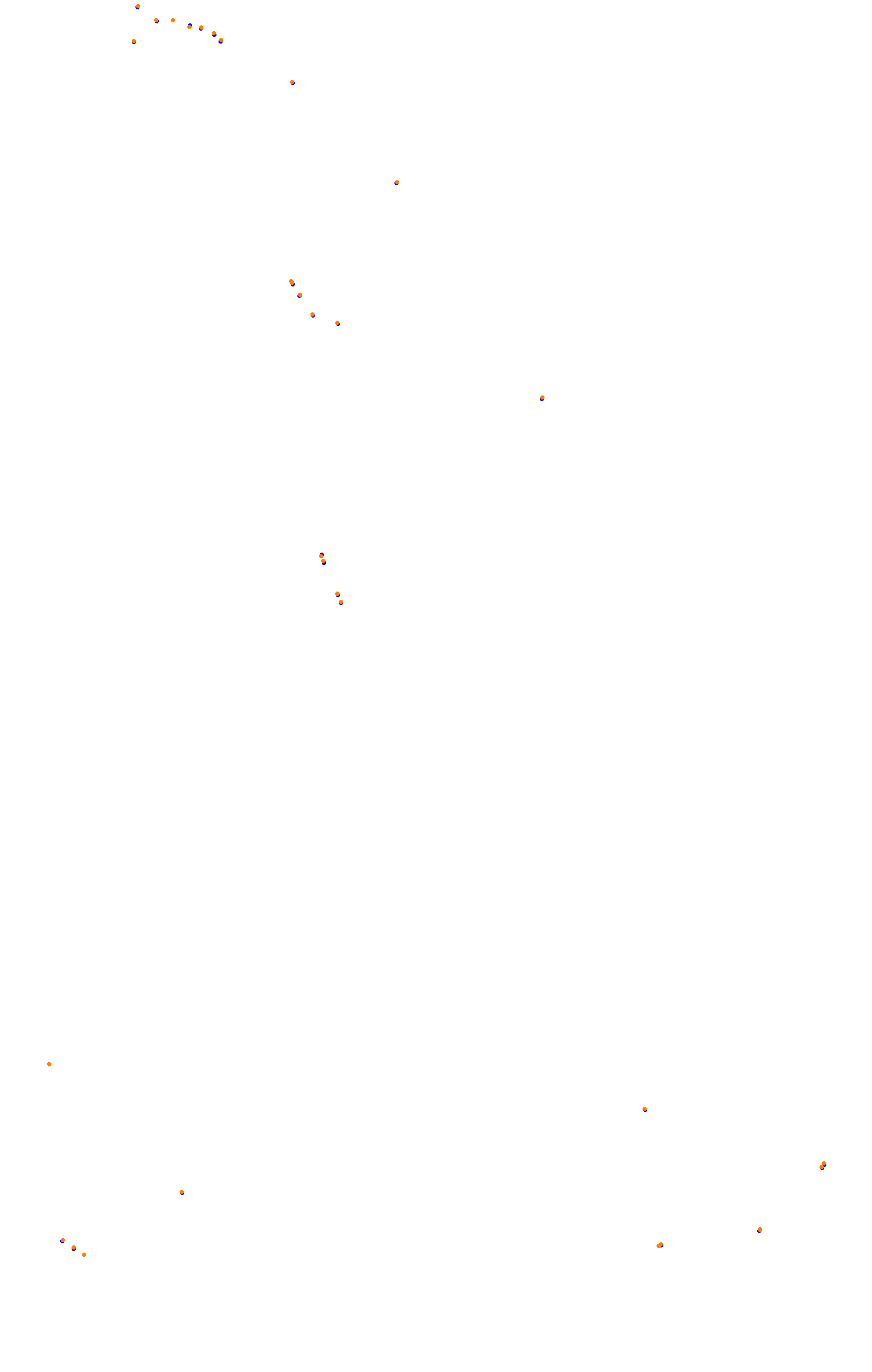 SRV Spa 2022 layout GP (3xDRS) collisions