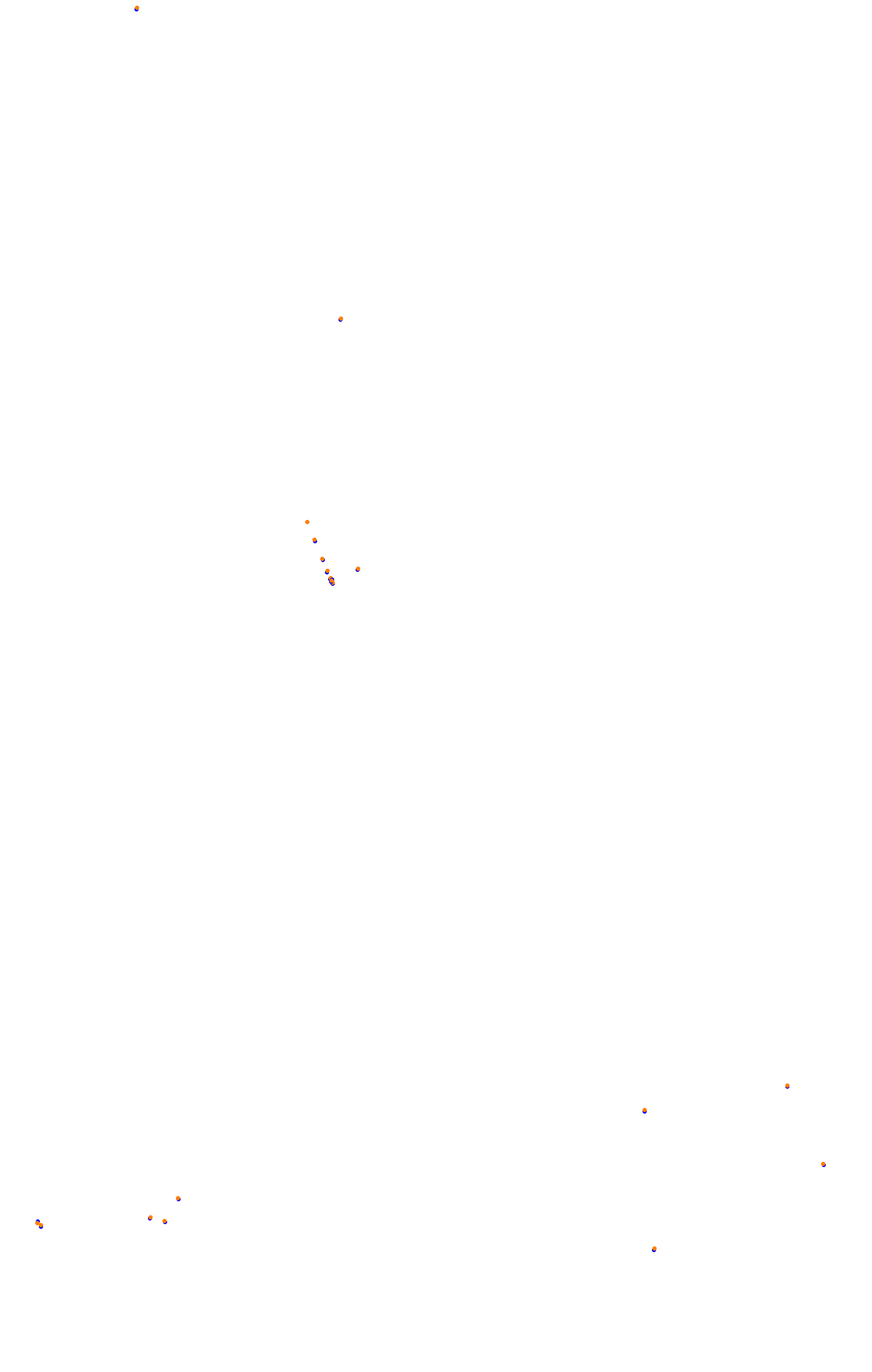 SRV Spa 2022 layout GP (3xDRS) collisions