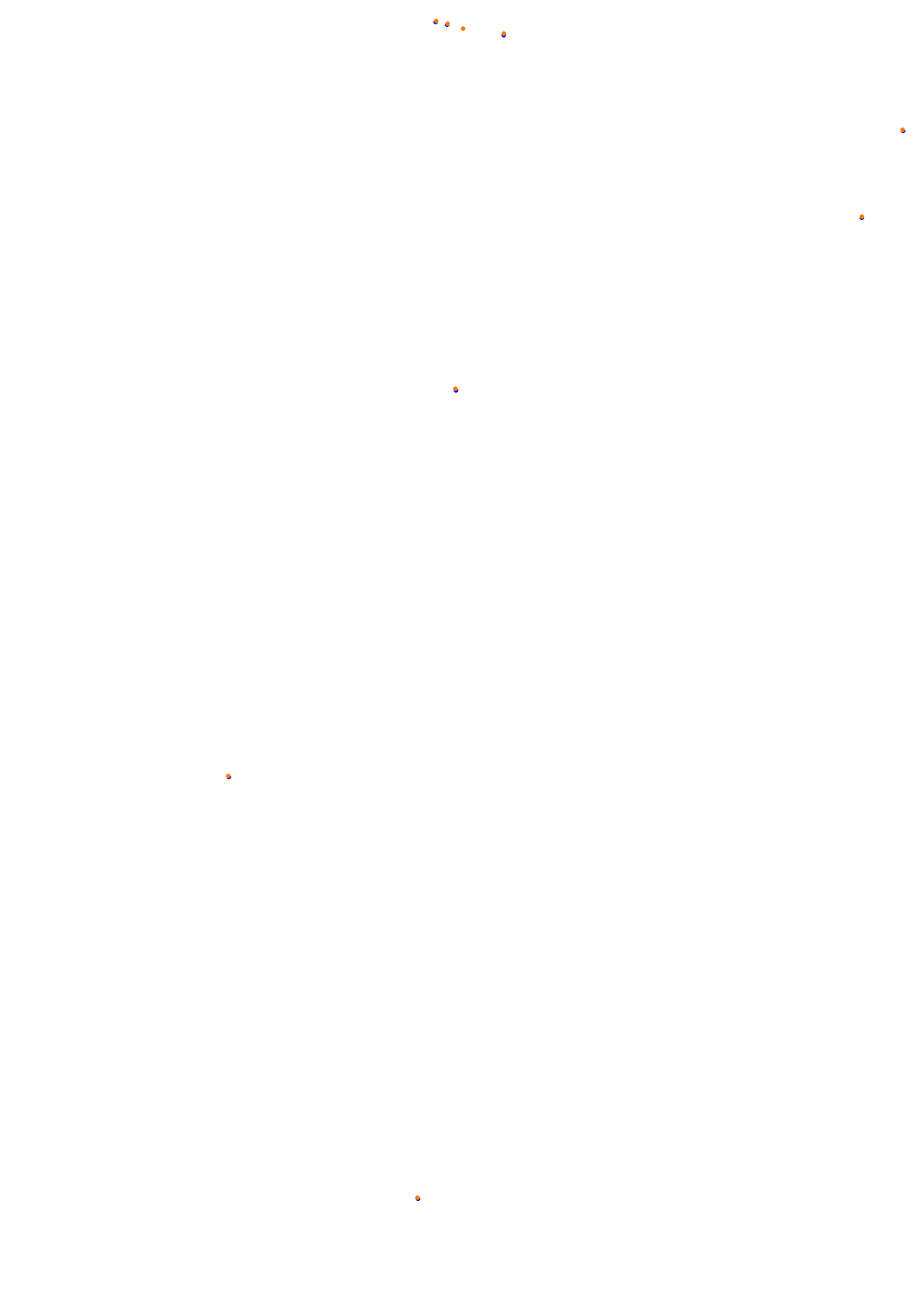 SRV Road America Layout GP (3xDRS) collisions