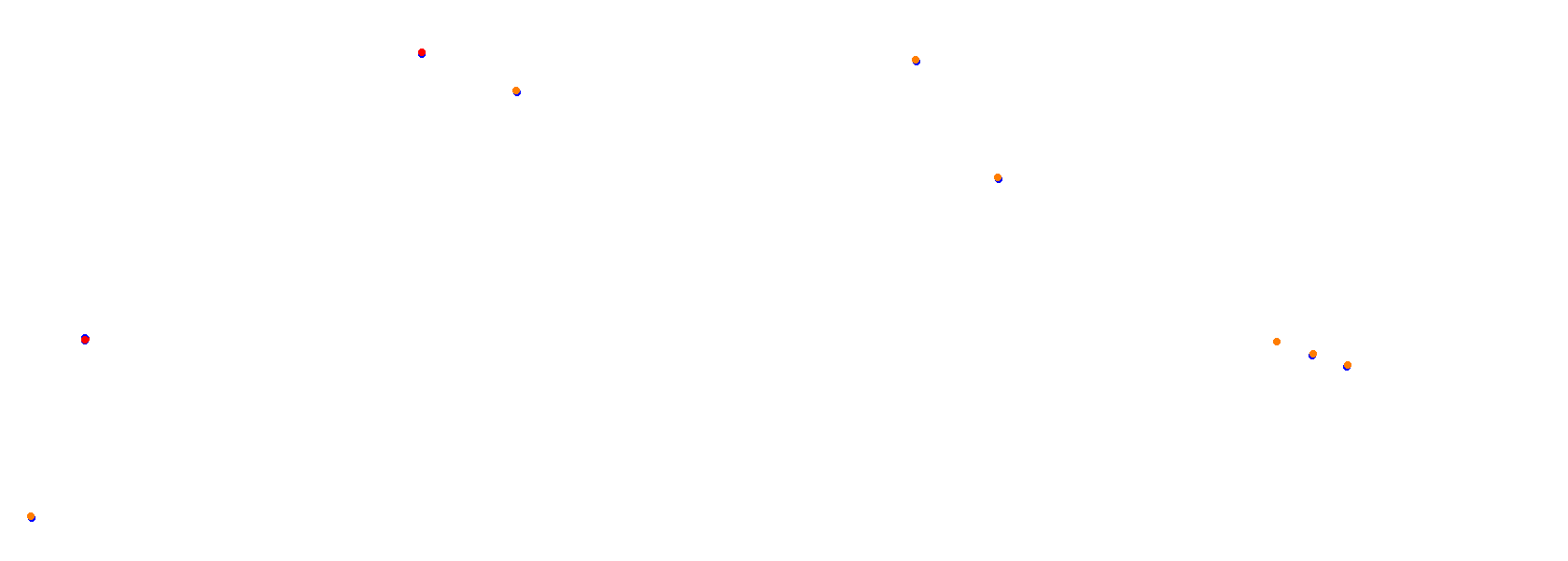 SRV Autodrom Most - Layout GP collisions