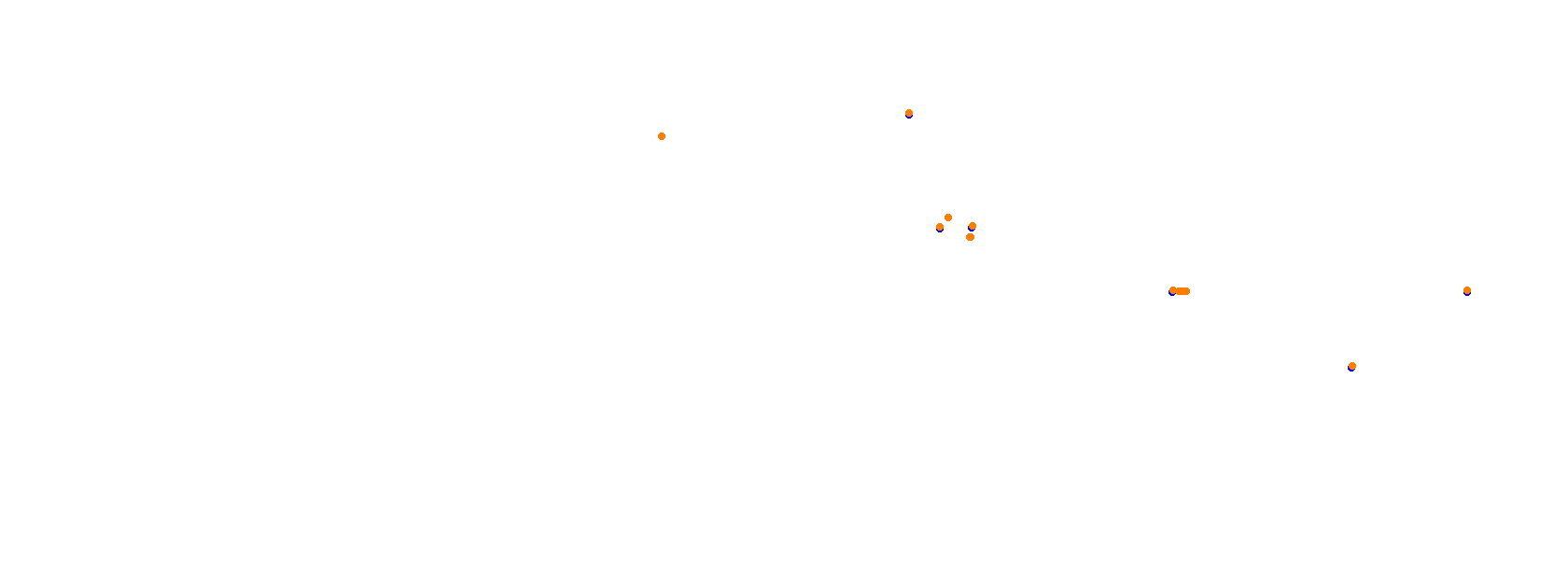 SRV Autodrom Most - Layout GP collisions