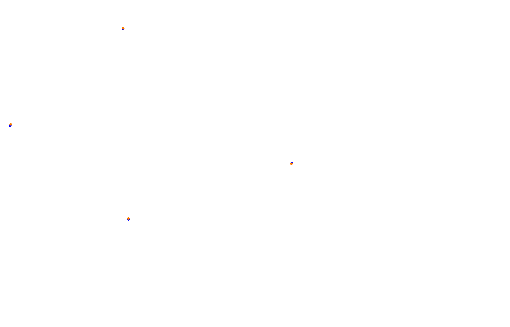 SRV Hockenheimring 2022 - Layout GP (3xDRS) collisions